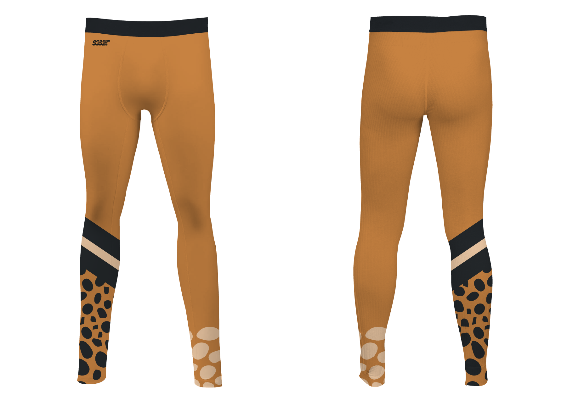 Custom cycling tights adult youth unisex safari chic - Cycling-tights