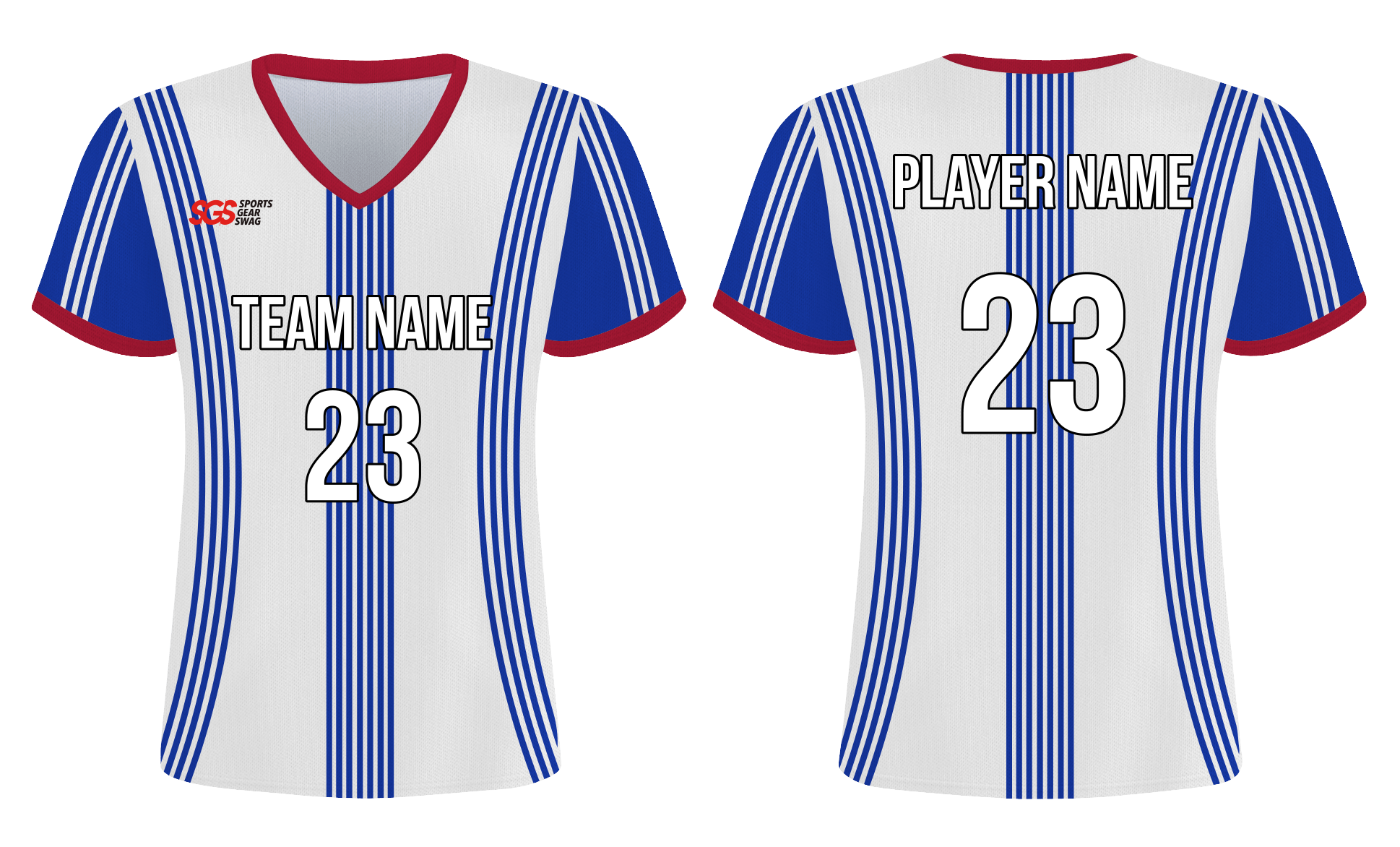Custom side panel lines adult youth soccer jersey - Jersey