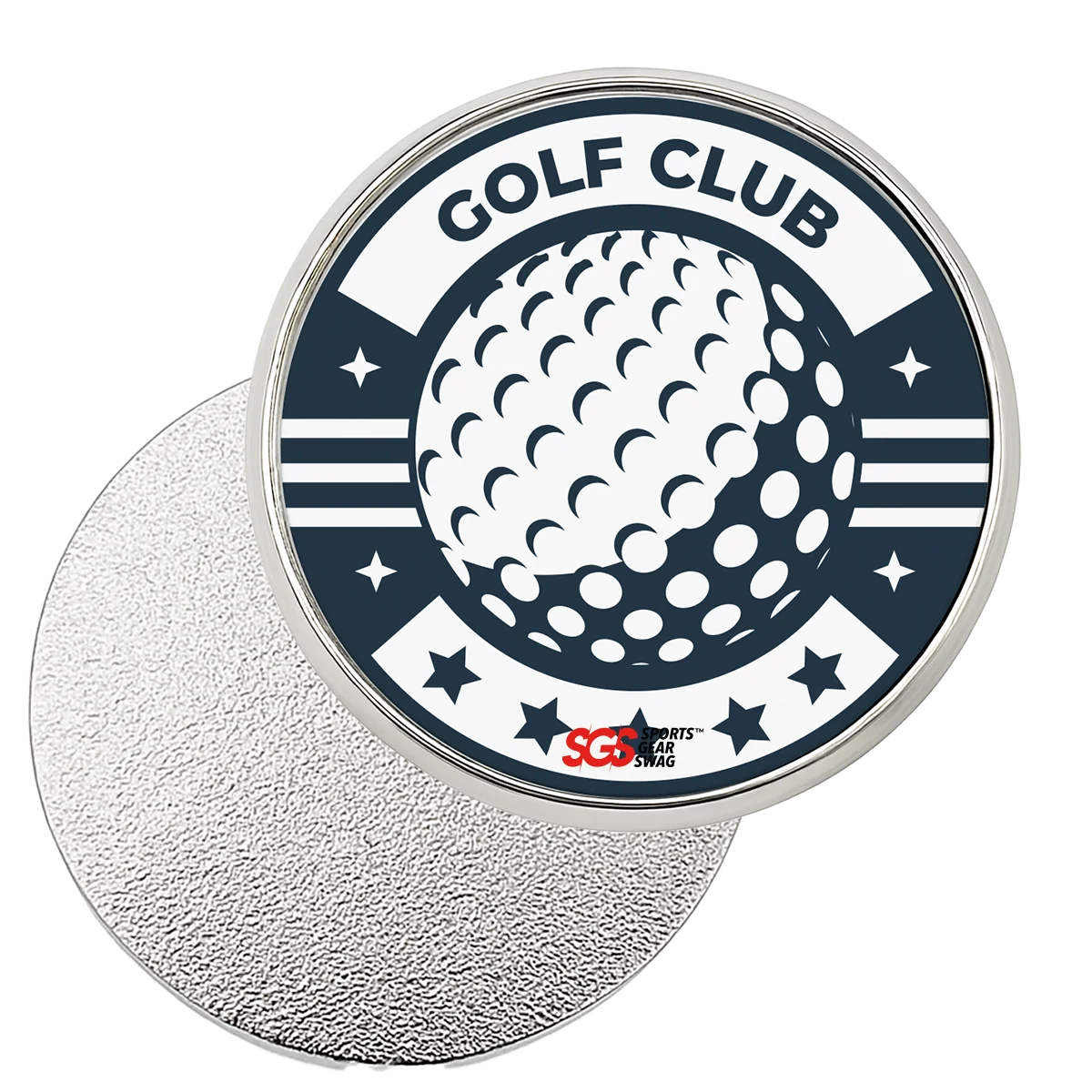 Custom golf ball marker set chrome - Golf-ball-marker-sets