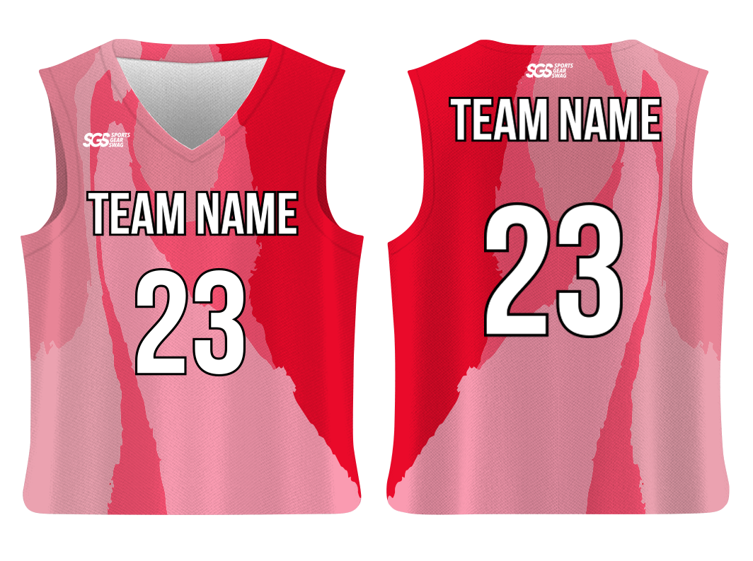 Custom beautiful abstract layers adult youth unisex basketball jersey - reversible uniform - Jersey