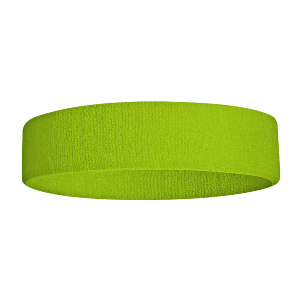 Custom adult youth unisex solid yellowish green headband - Head-band