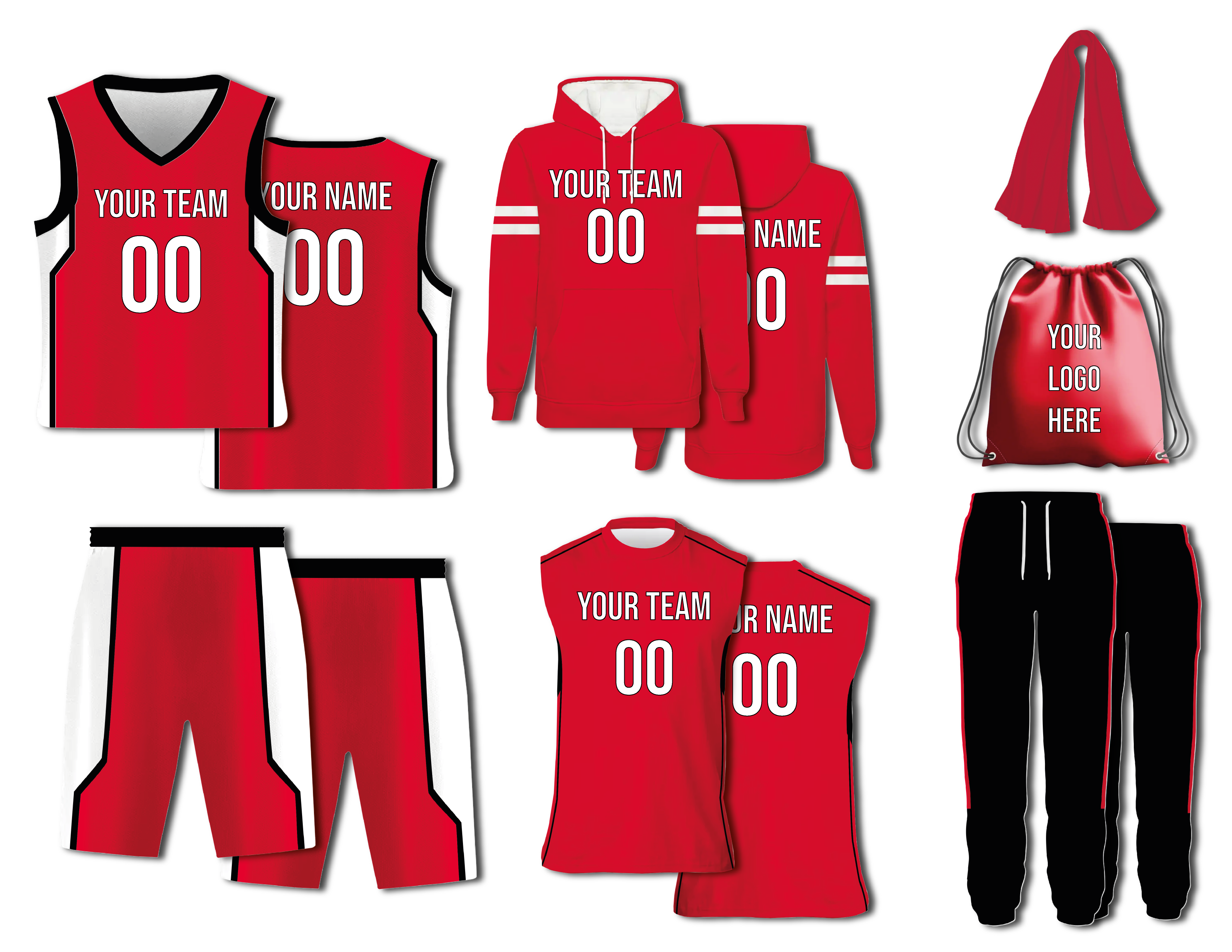 Custom white sided solids adult youth unisex basketball jersey - reversible uniform - Jersey
