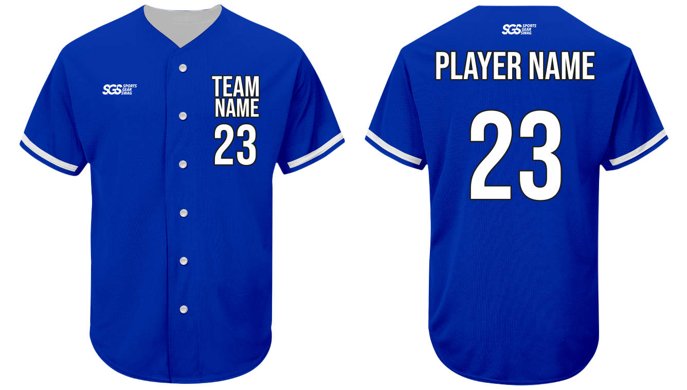 Custom pacific crest adult youth unisex full buttons baseball jersey - Jersey