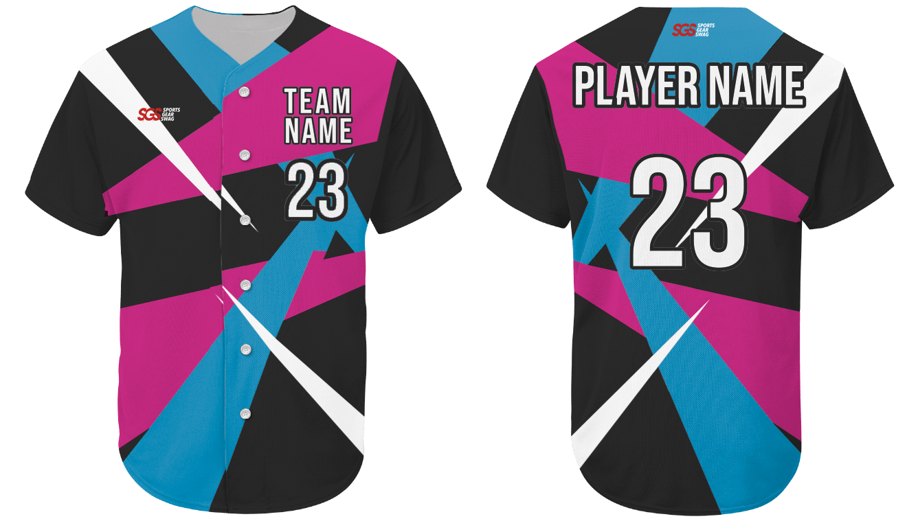 Custom sharp abstract adult youth unisex softball jersey - Jersey
