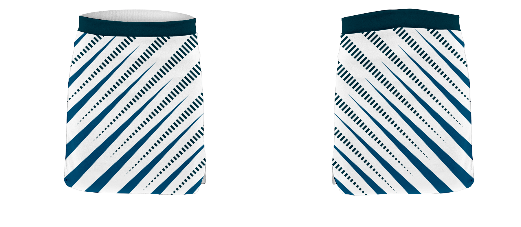 Custom tight skirt dance uniform diagonal duo - Dance-skirts