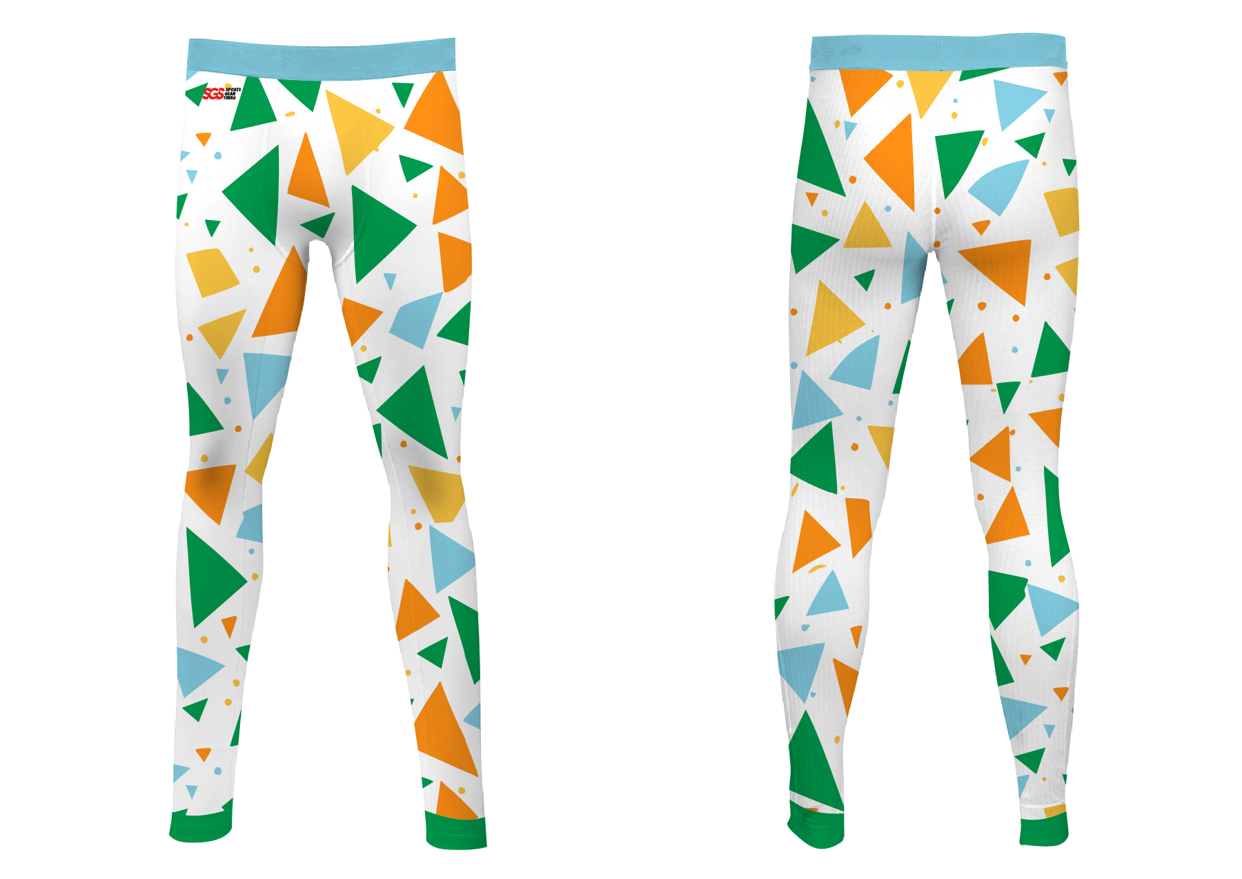 Custom cycling tights adult youth unisex abstract style - Cycling-tights