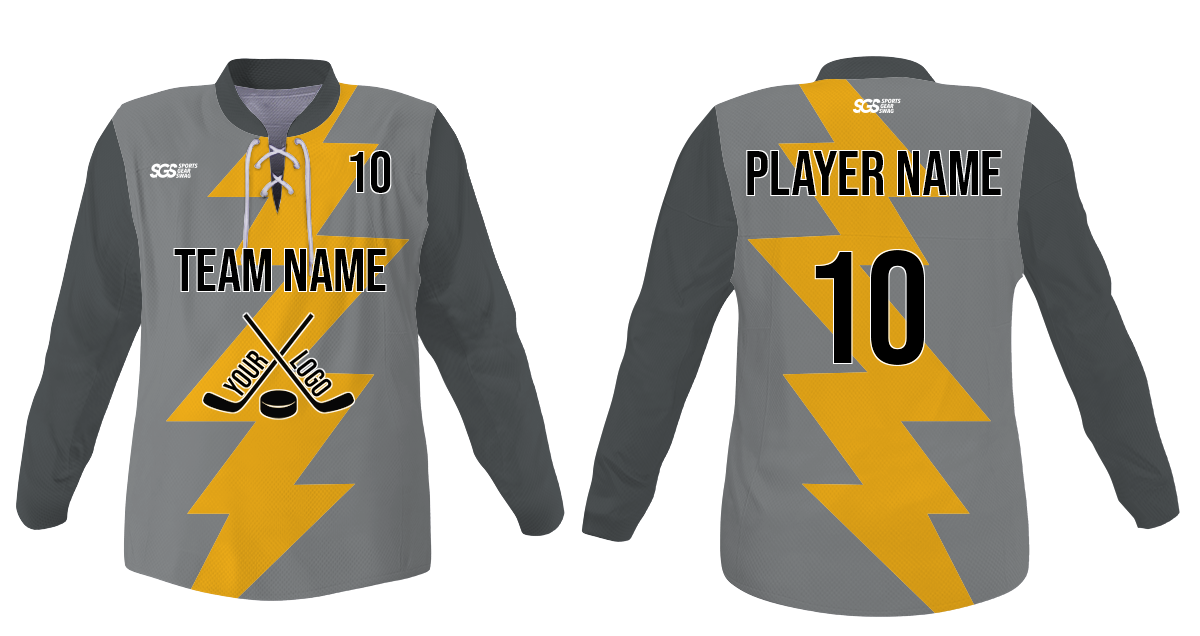 Custom  huge volt youth unisex hockey jersey laces - Jersey