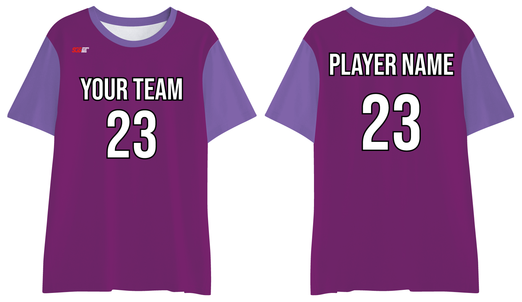 Custom badminton shirt adult youth unisex clean lilac - Jersey