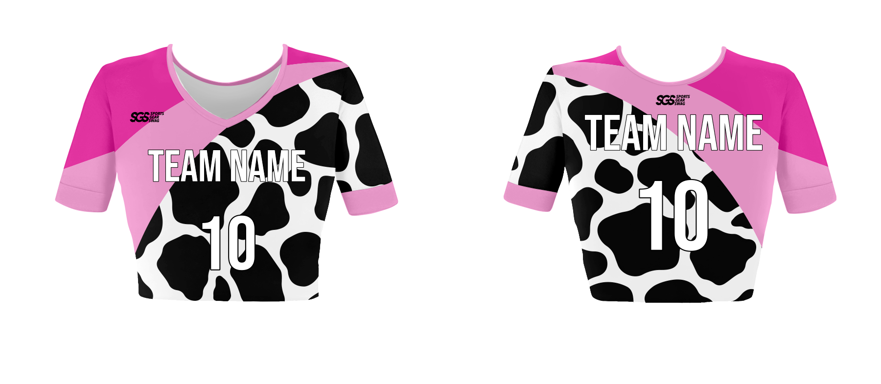 Custom Animal Footprint Cheerleading Uniform - JERSEY