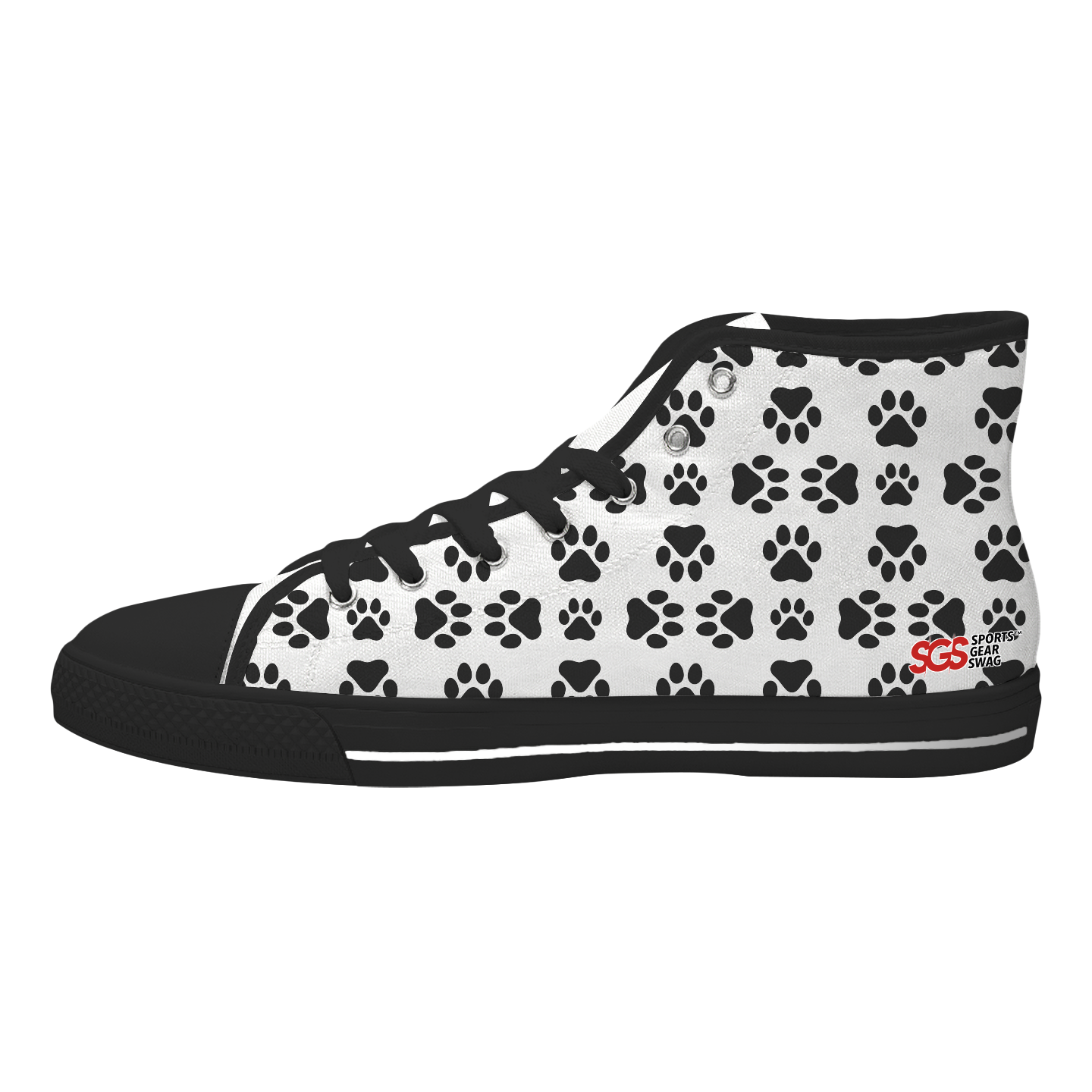 Custom high top canvas shoes black mythic vision - High-top-shoes