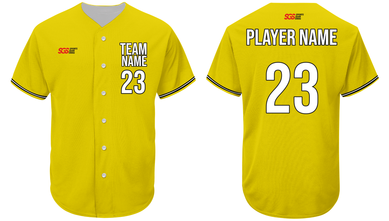 Custom  amber adult youth unisex full buttons softball jersey - Jersey