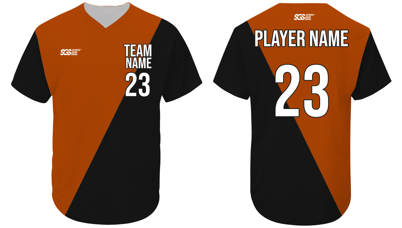 Custom casual short sleeve solids adult youth unisex softball jersey - Jersey