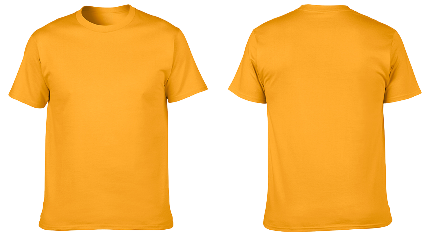 Custom cotton short sleeve shirts adult youth unisex golden mustard - Cotton-shirt