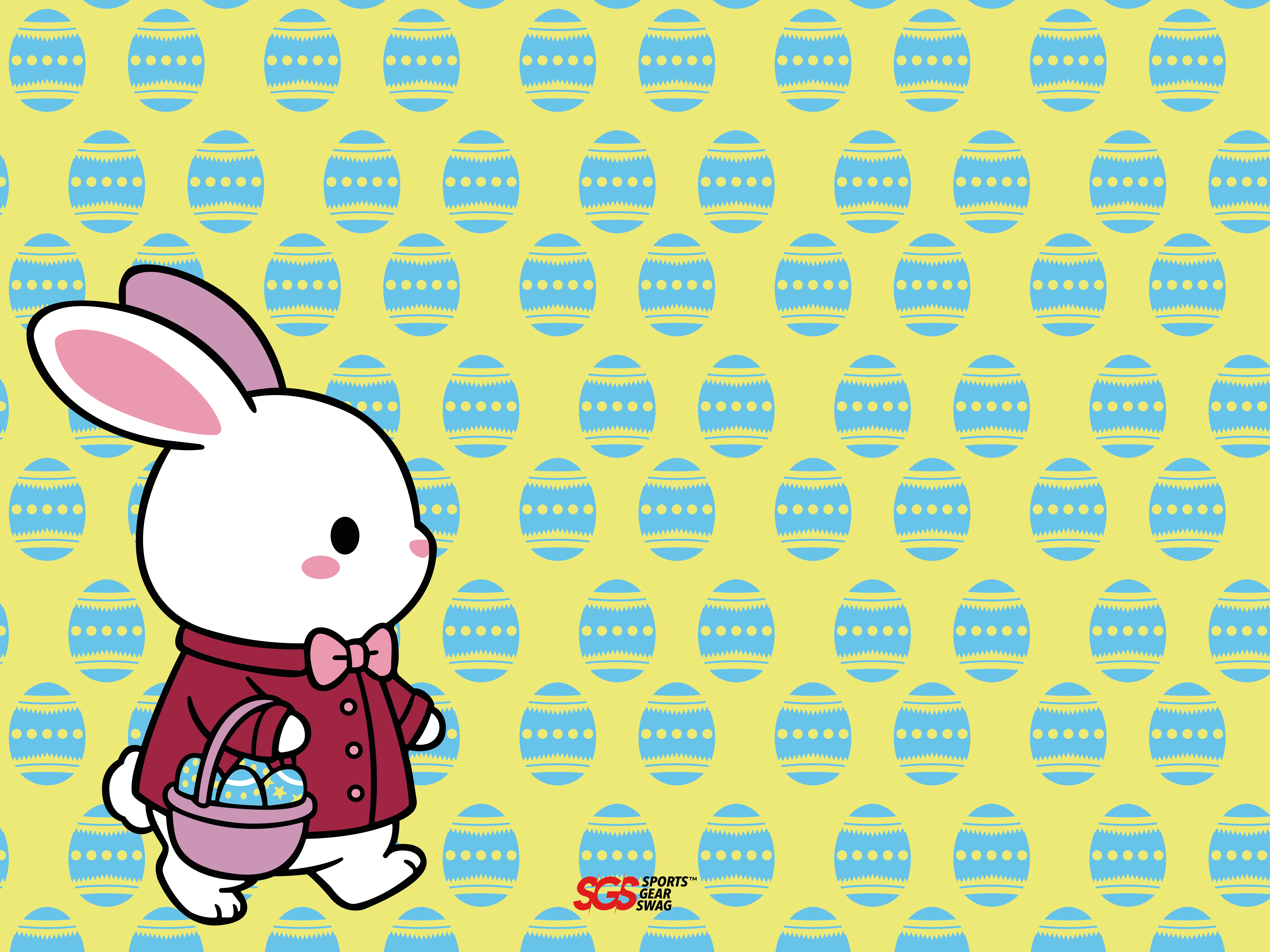 Custom fabric banner holiday cottontail - Fabric-banners