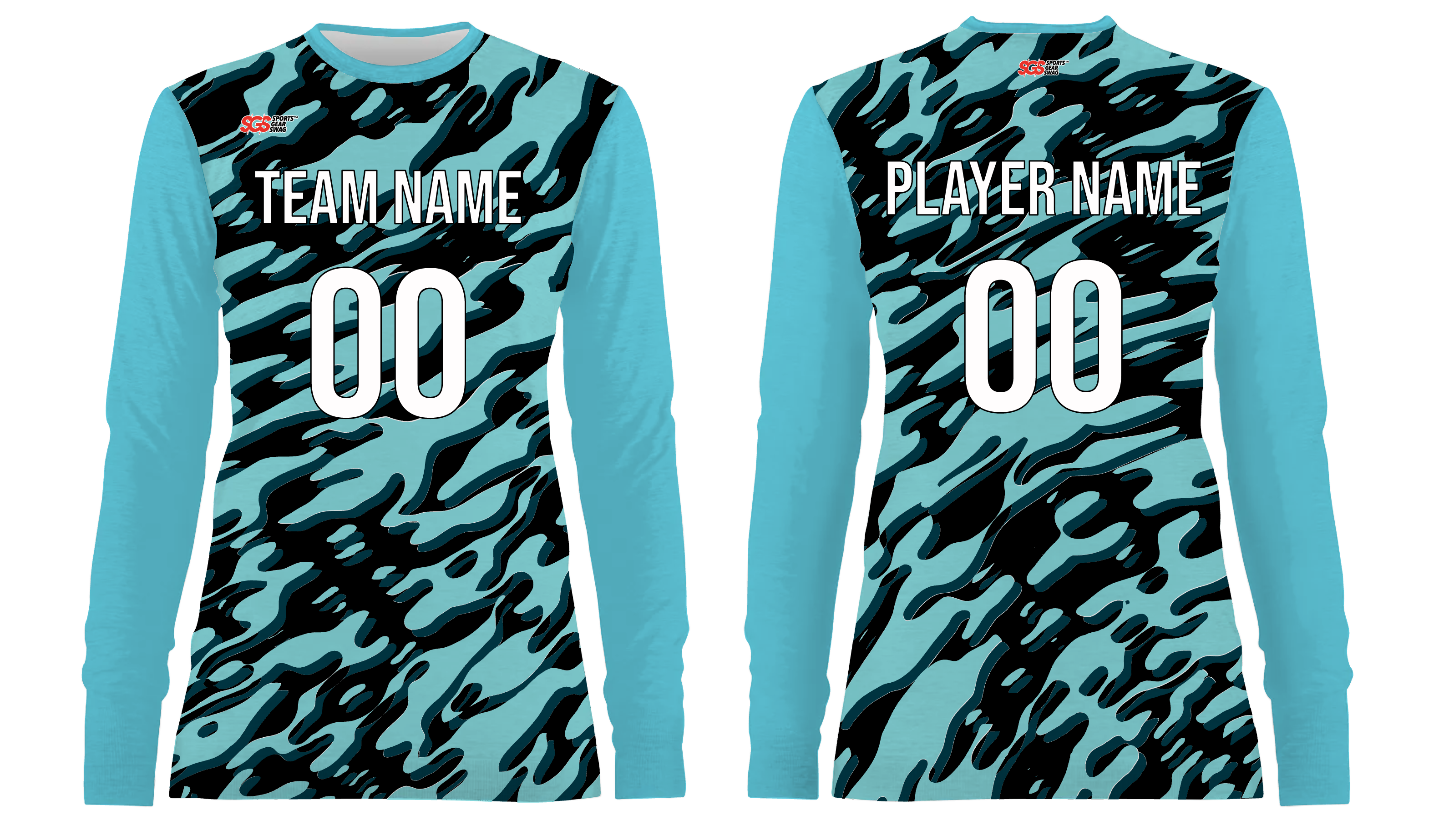 Custom abstract layers adult youth unisex long sleeves soccer jerseys - Jersey