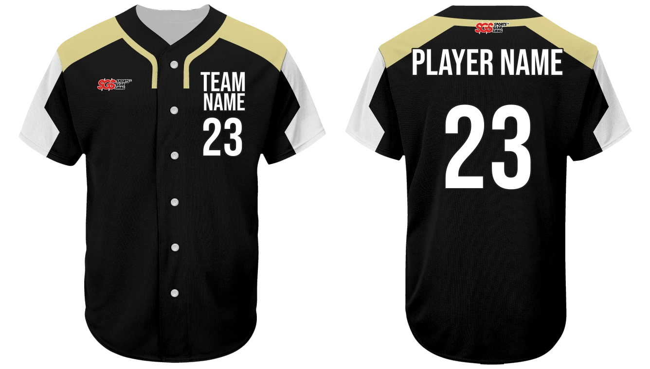 Custom blackish adult youth unisex full buttons softball jersey - Jersey