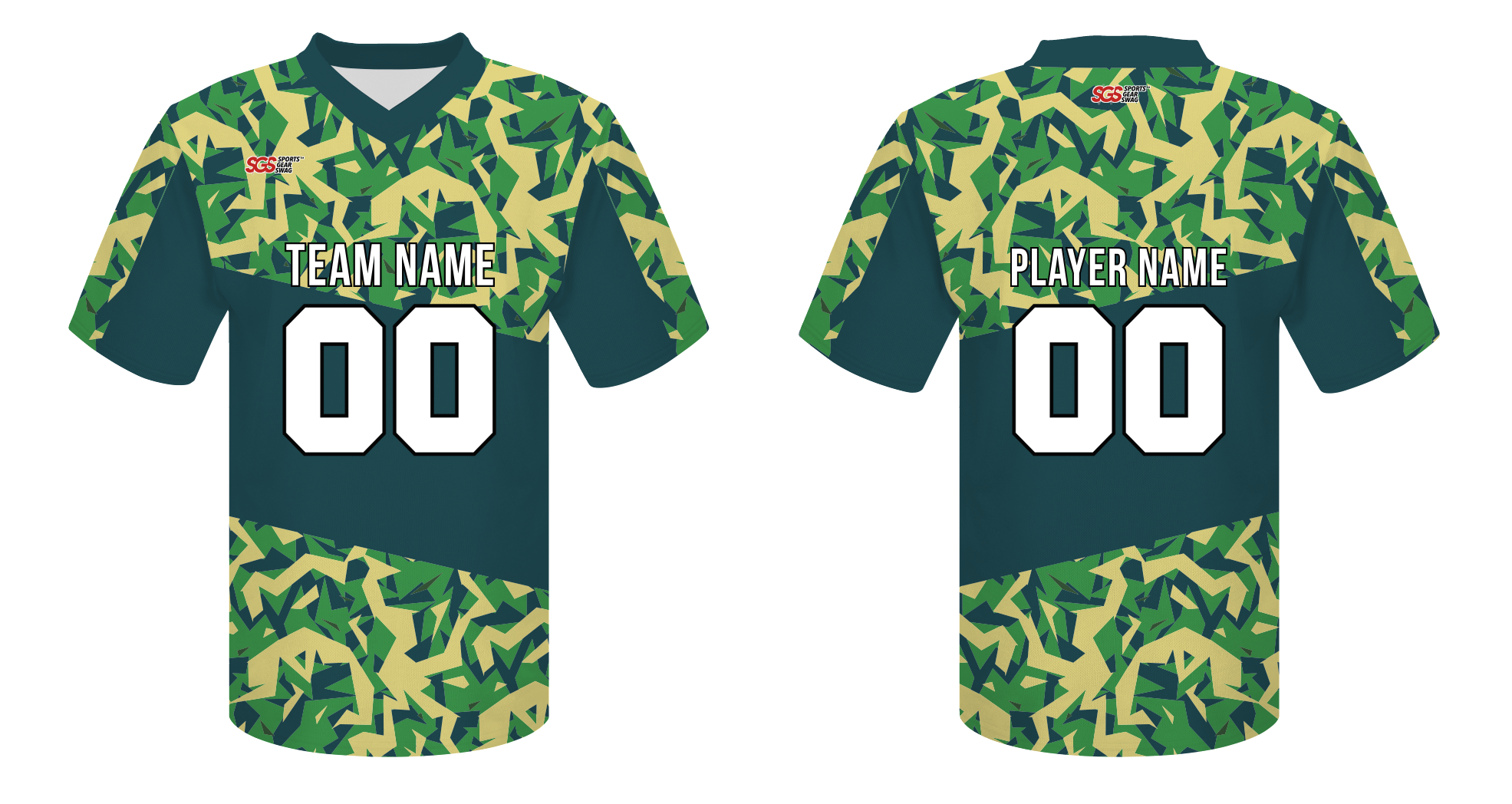 Custom  camo style adult youth unisex football jersey - Jersey