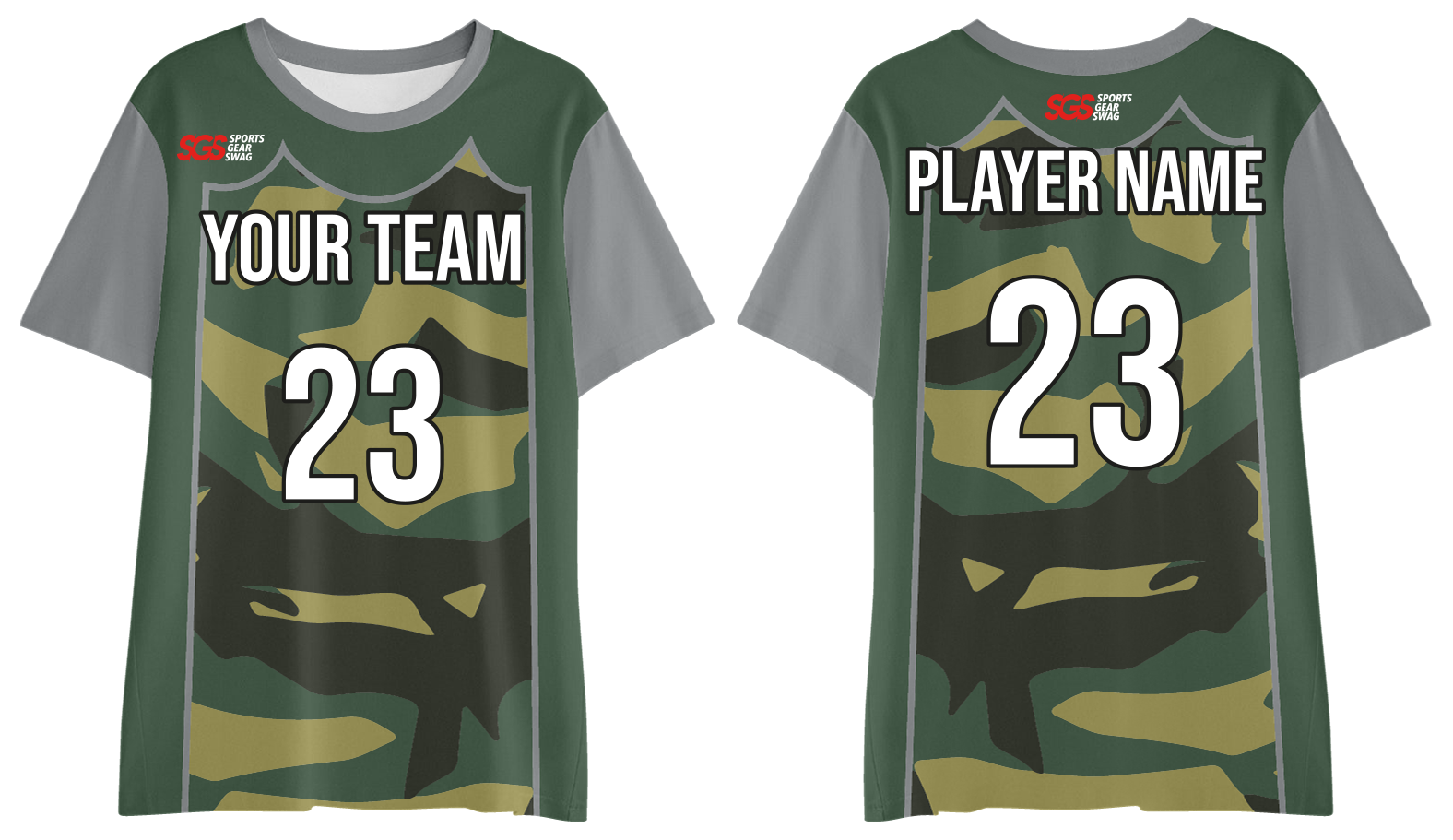 Custom short sleeve shirts adult youth unisex forest mesh - Jersey