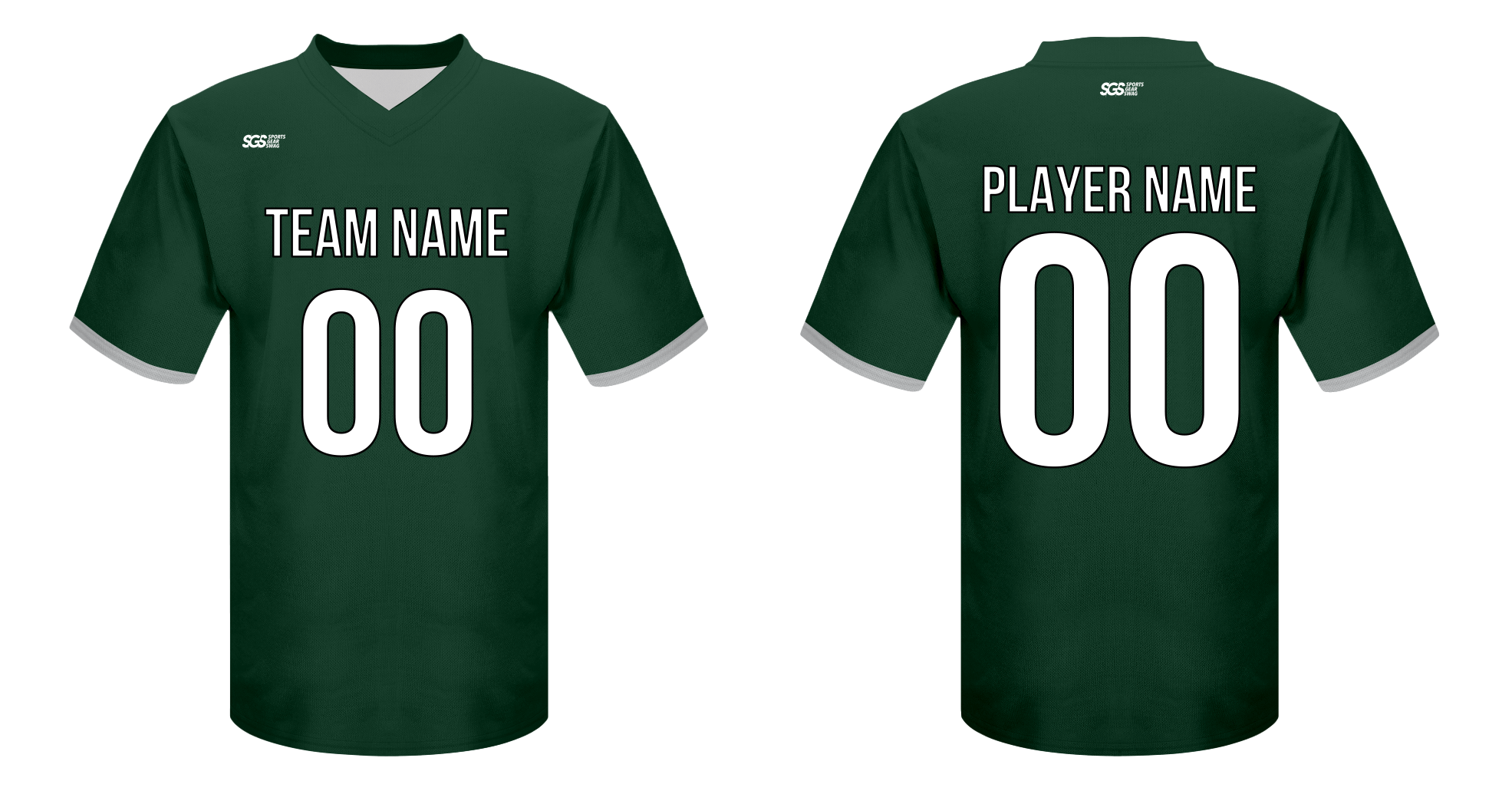 Custom adult youth unisex football jersey emerald edge - Jersey