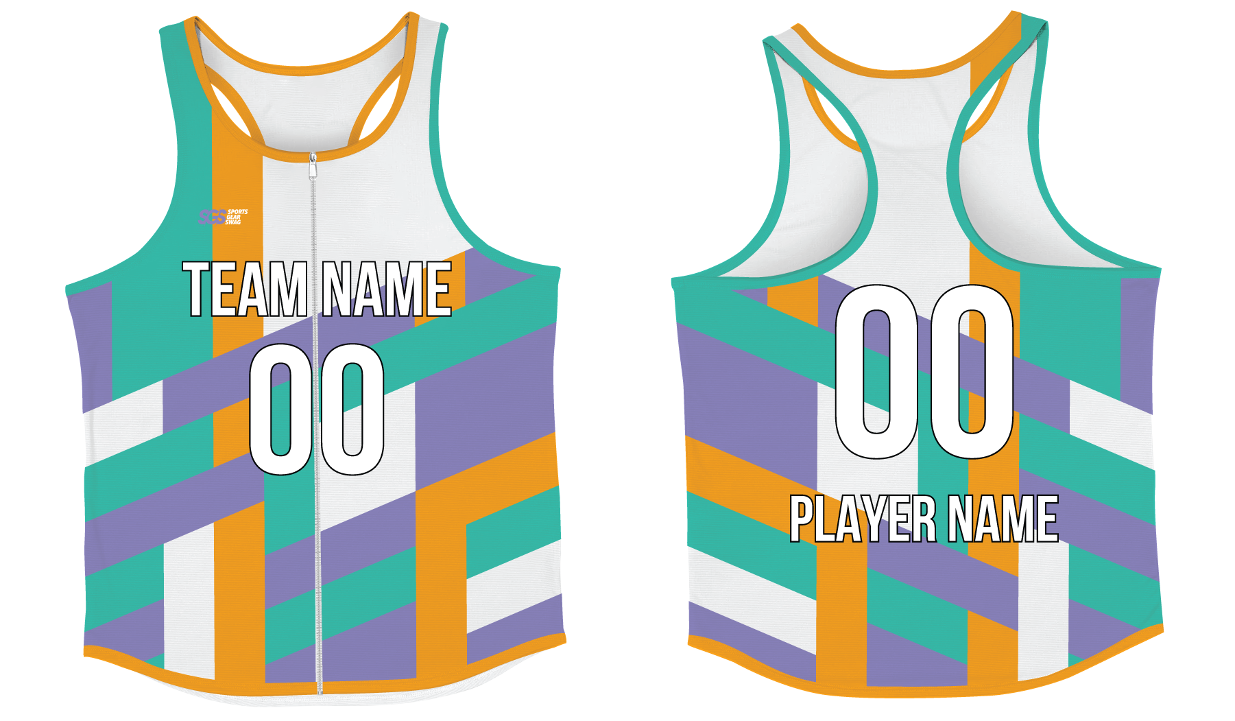 Custom full zip track singlets adult youth unisex puzzle box - Track-singlets