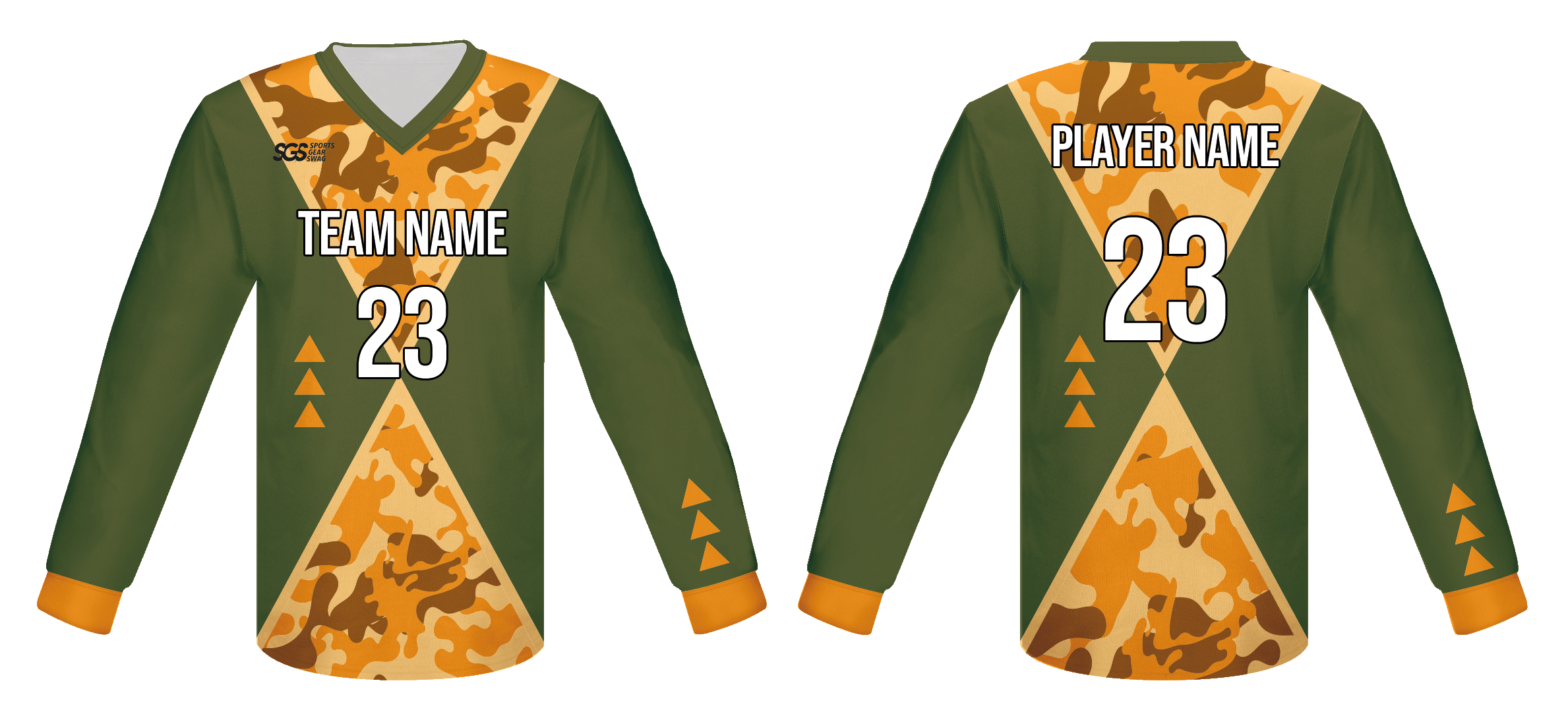 Custom intersecting line camo adult youth unisex cheerleading long sleeve jersey - Jersey