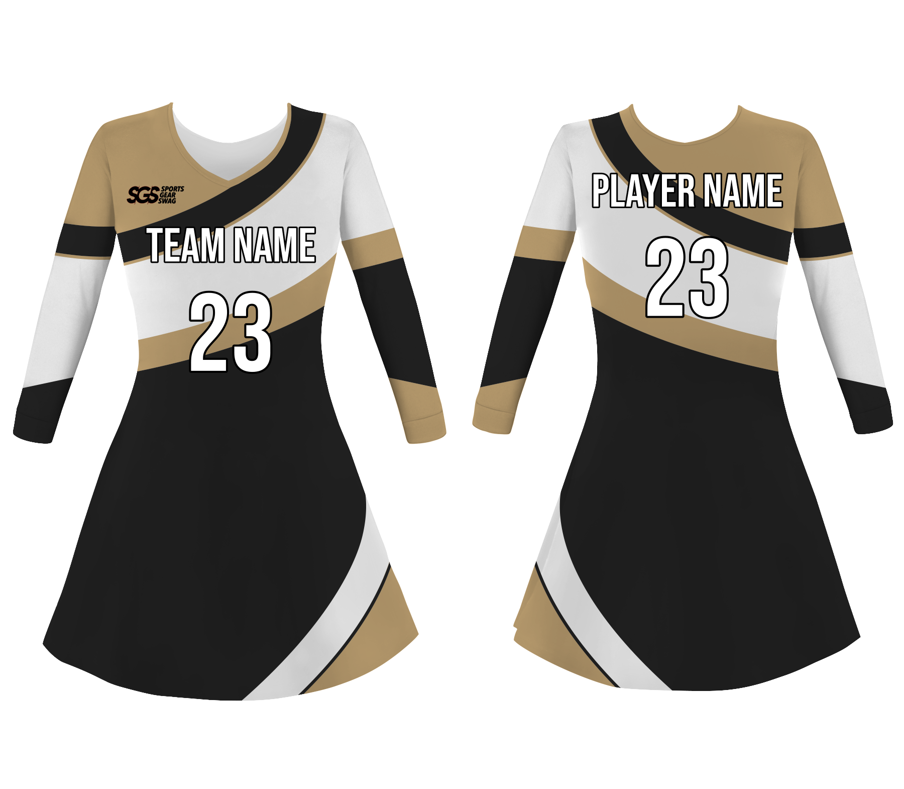 Custom attractive adult youth unisex cheerleading dresses long sleeve jersey - Cheerleading-dress