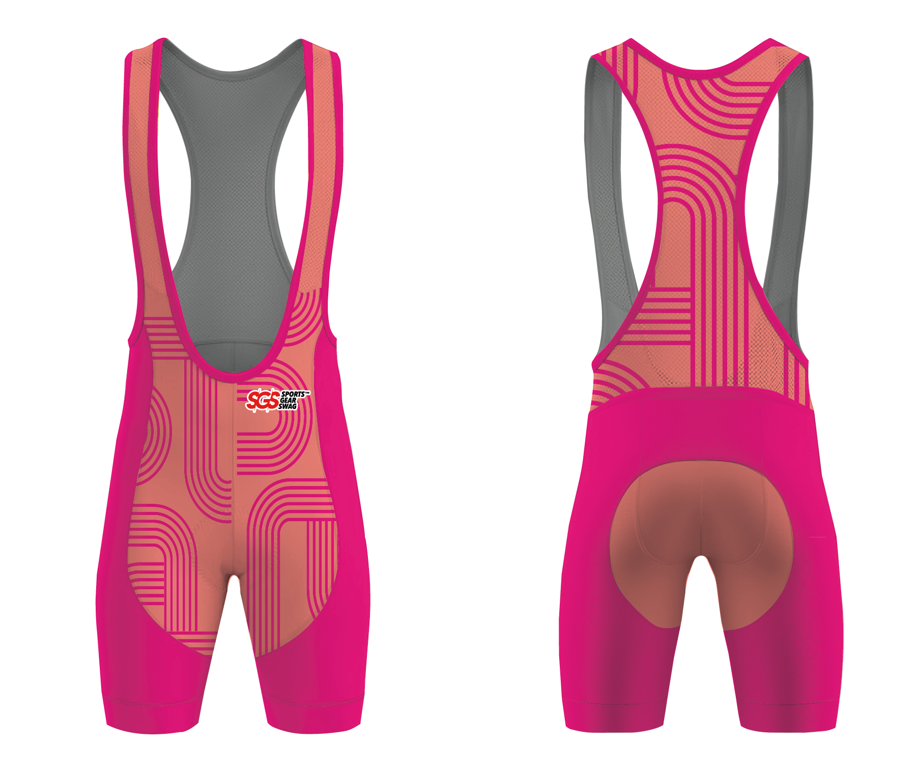 Custom parallel adult youth unisex cycling bib - Cycling-bibs