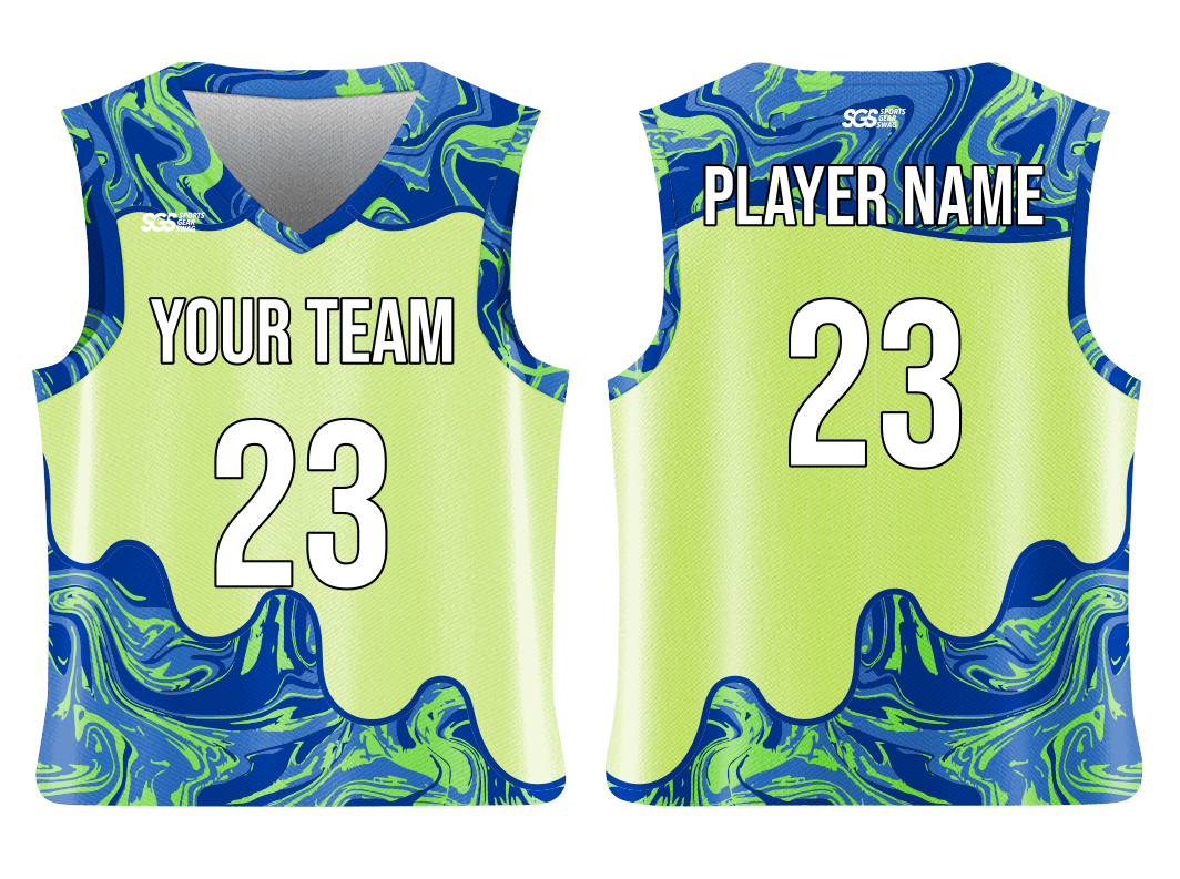 Custom diagonal layers abstract adult youth unisex basketball jersey - reversible uniform - Jersey