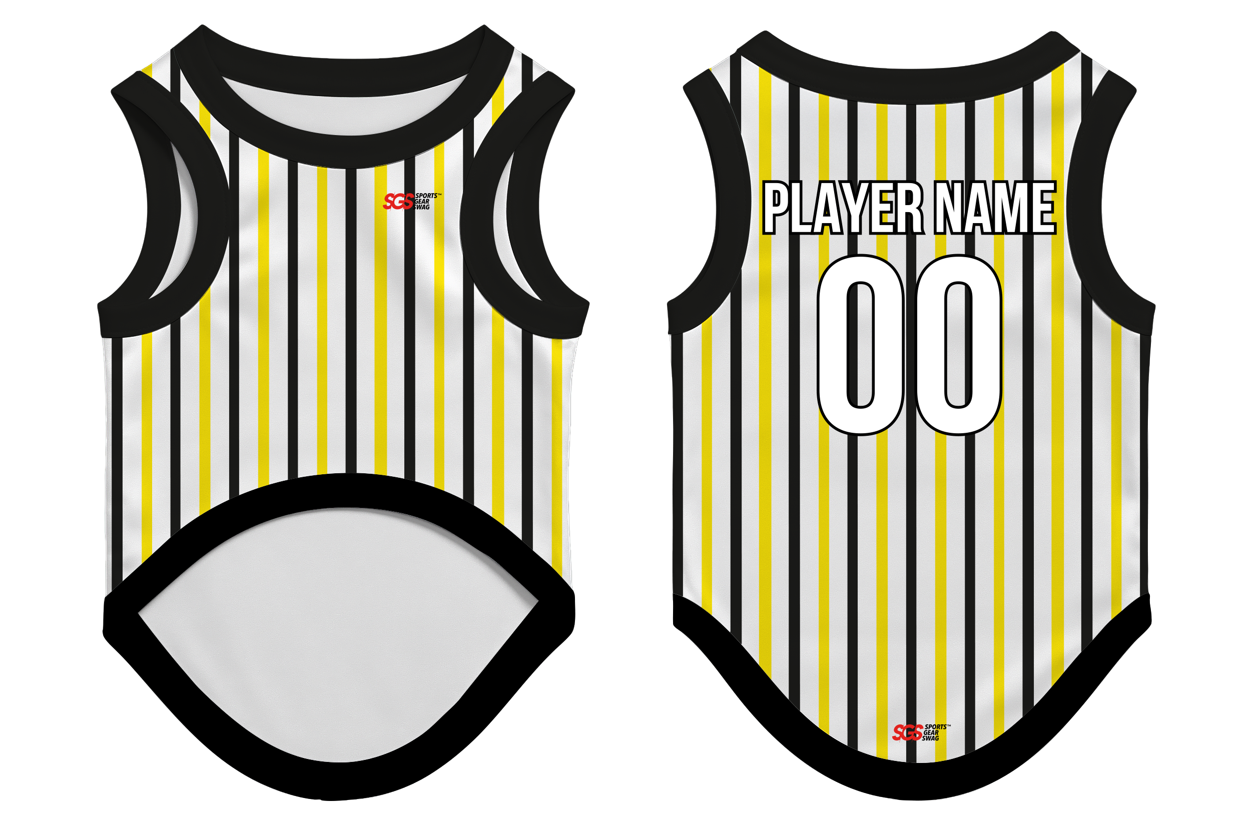 Custom pet basketball jersey striped style - Pets-basketball-jersey