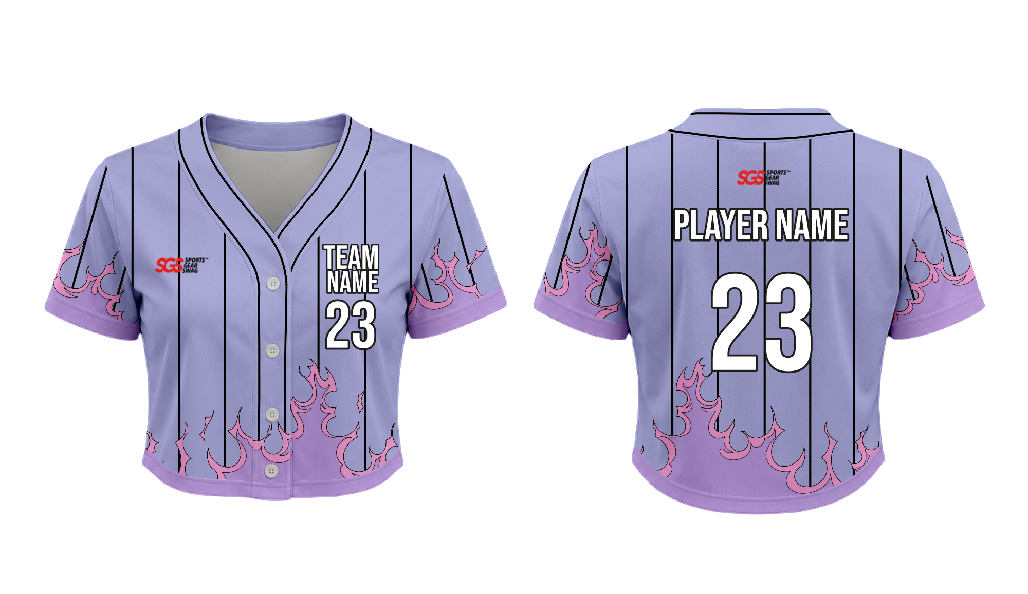 Custom hotshot cropped adult youth unisex baseball jersey - Cropped-baseball-jerseys
