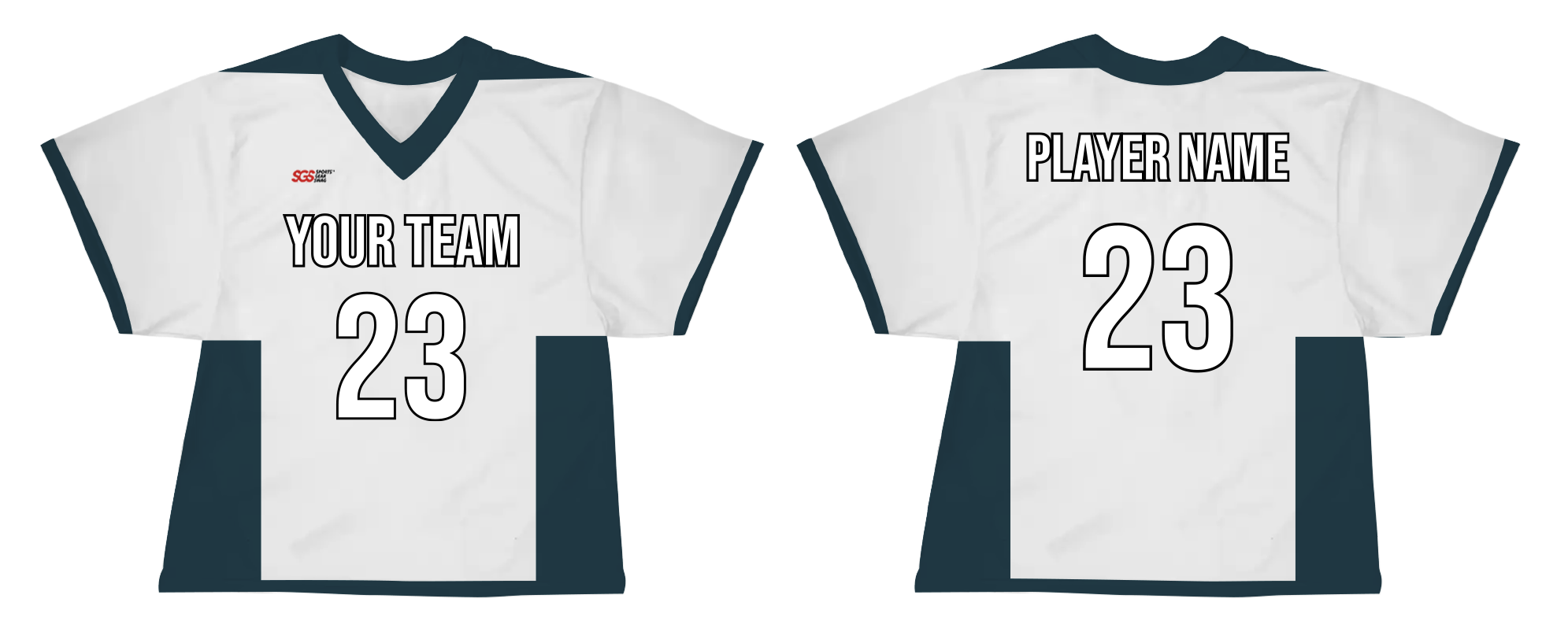 Custom sides stripes solid adult youth unisex lacrosse jerseys - reversible uniform - Jersey