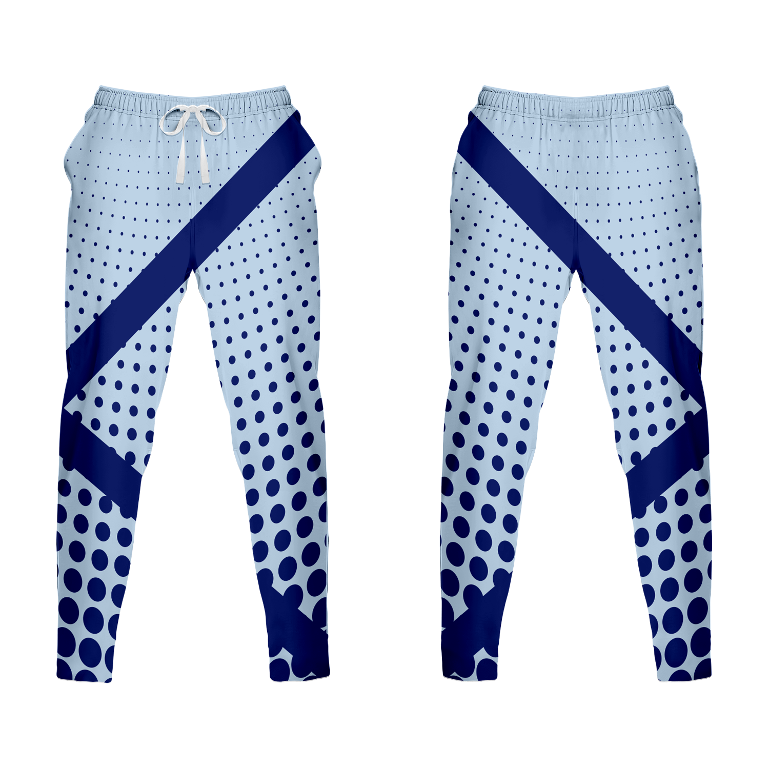 Custom scrubs loose fit bottom polka fusion - Scrub-pants