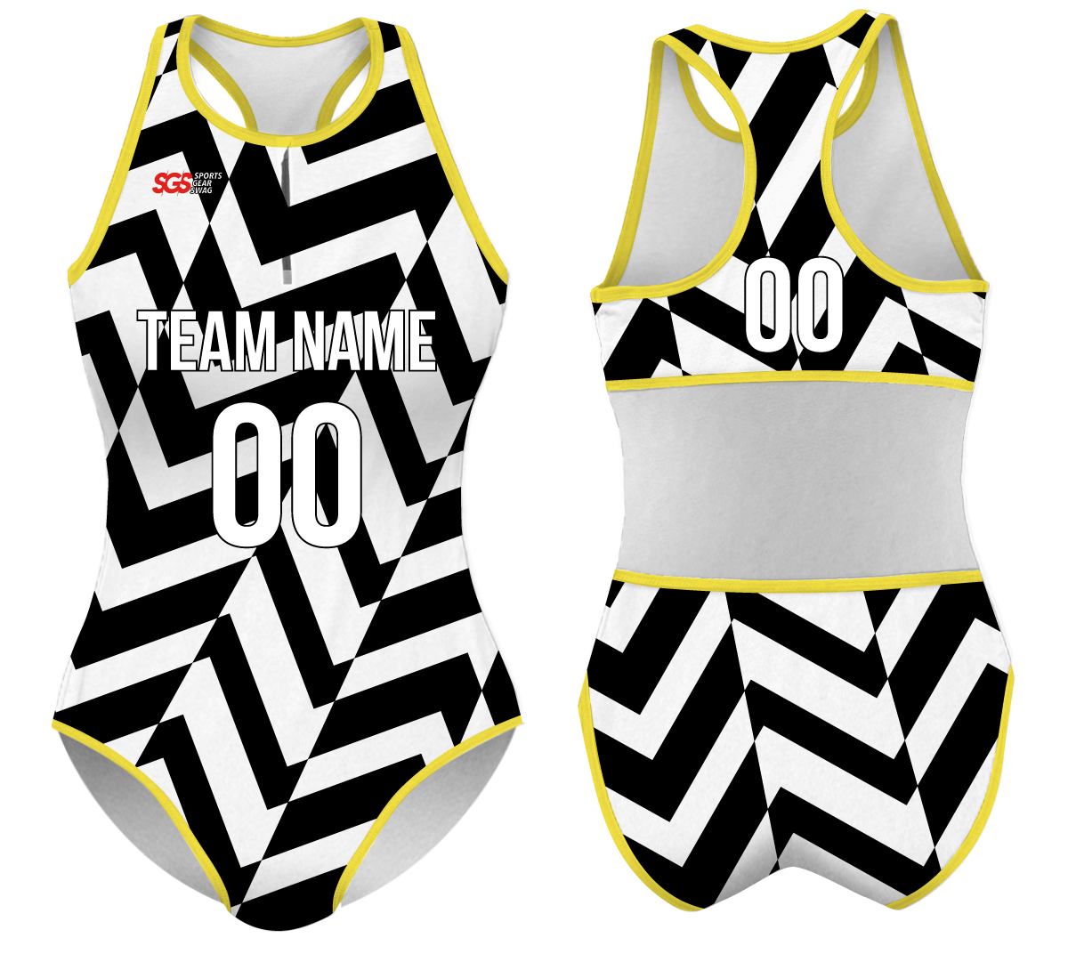 Custom water women speed suit zigzag zenith - Women-water-speed-suits