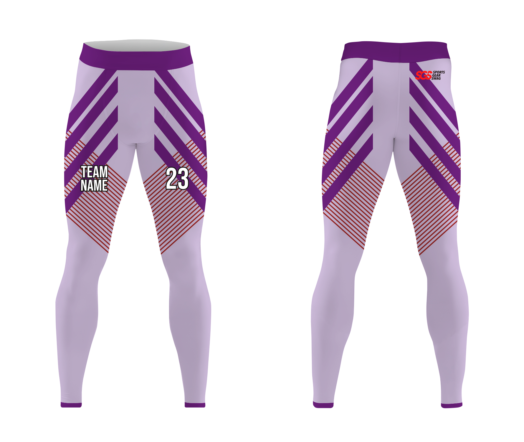 Custom good looking  adult youth unisex full calf compression tights - Compression-tights