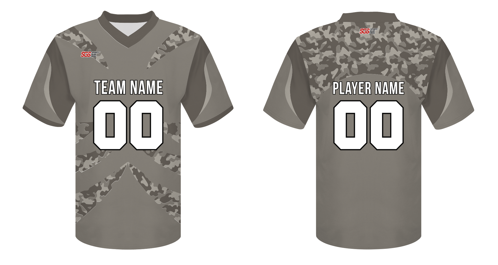Custom military camo adult youth unisex football jersey - Jersey