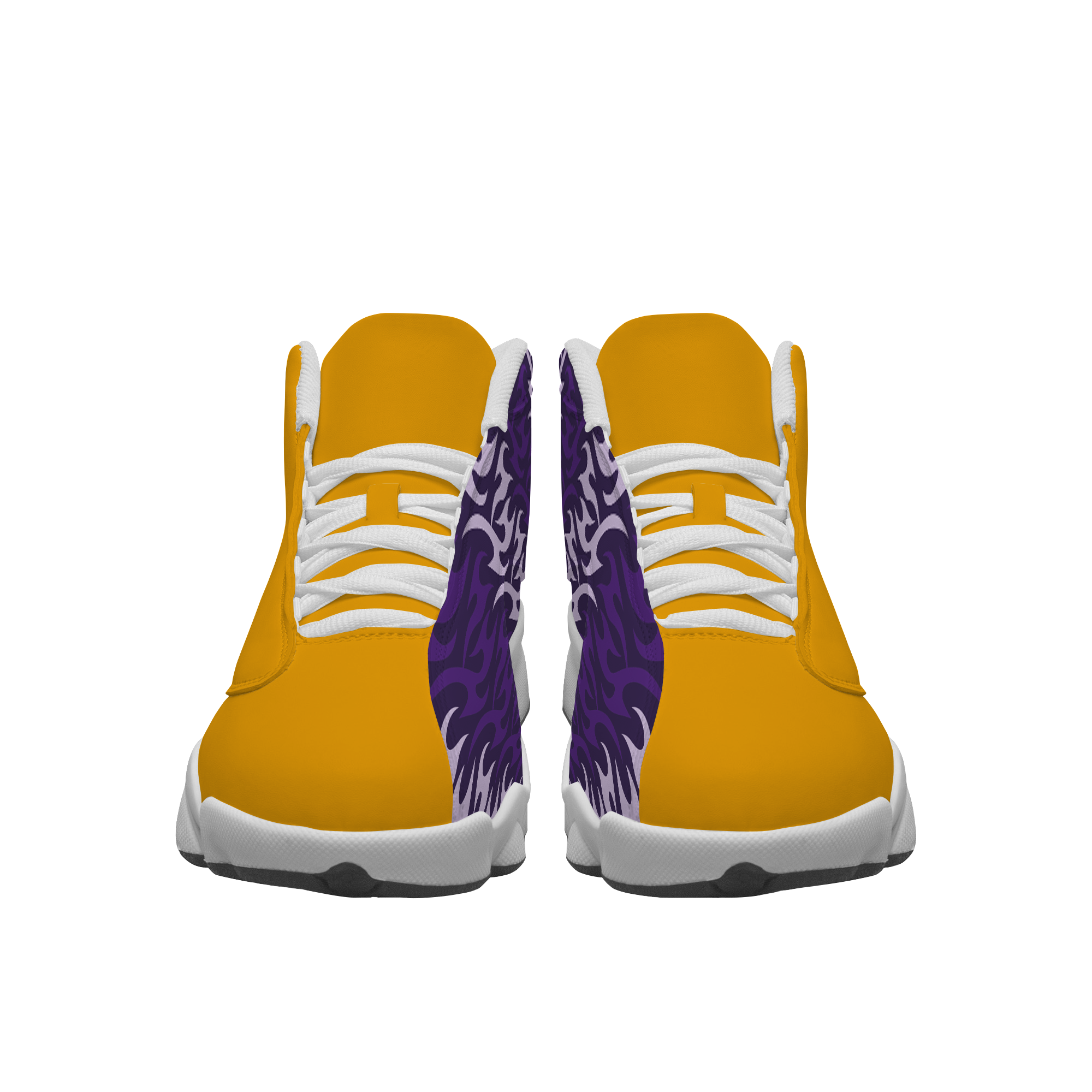 Custom basketball shoes white game rush - Basketball-shoes