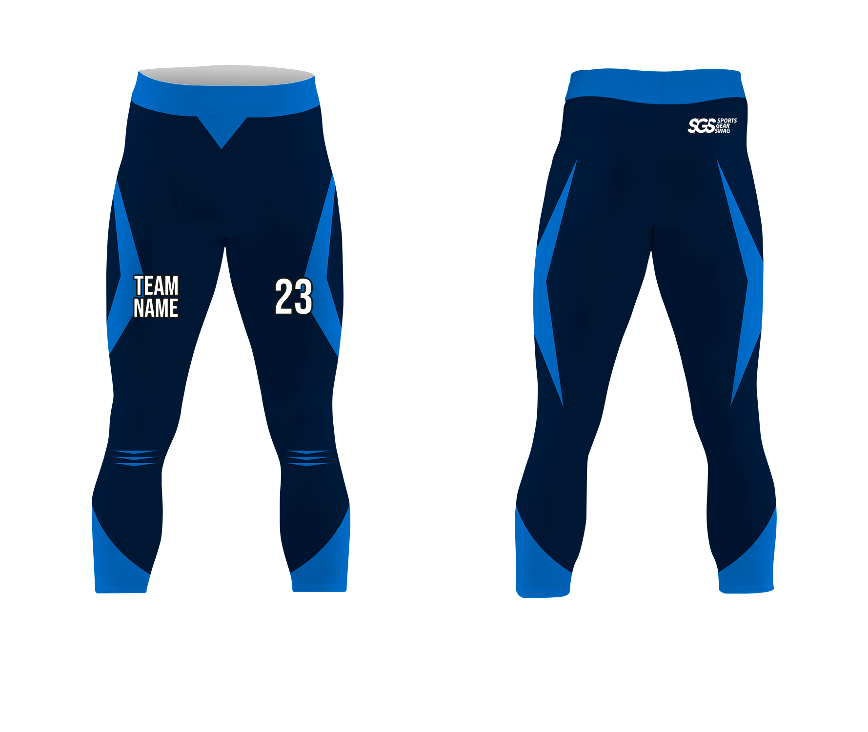 Custom appealing adult youth unisex mid calf compression tights - Compression-tights