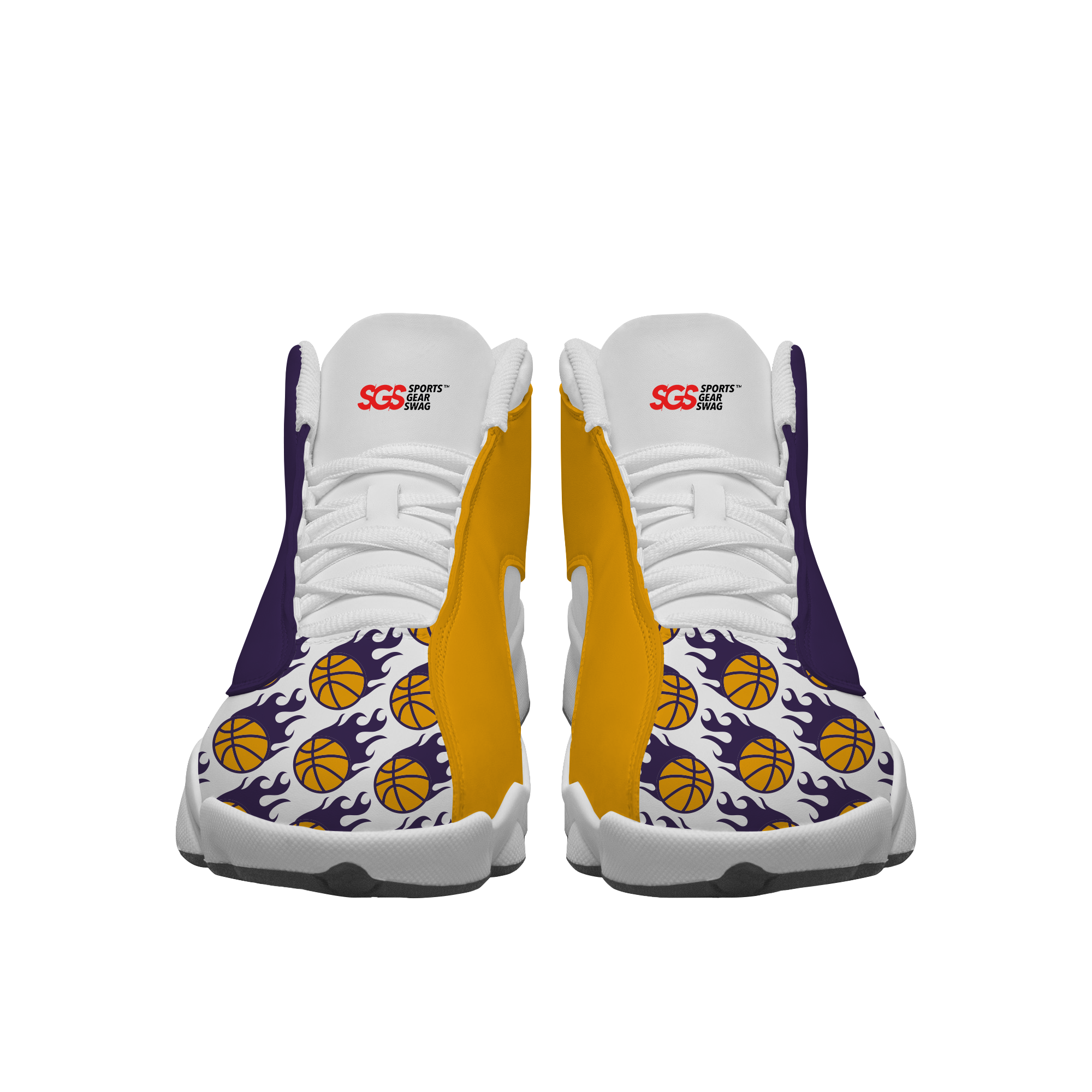 Custom basketball shoes white slam vision - Basketball-shoes