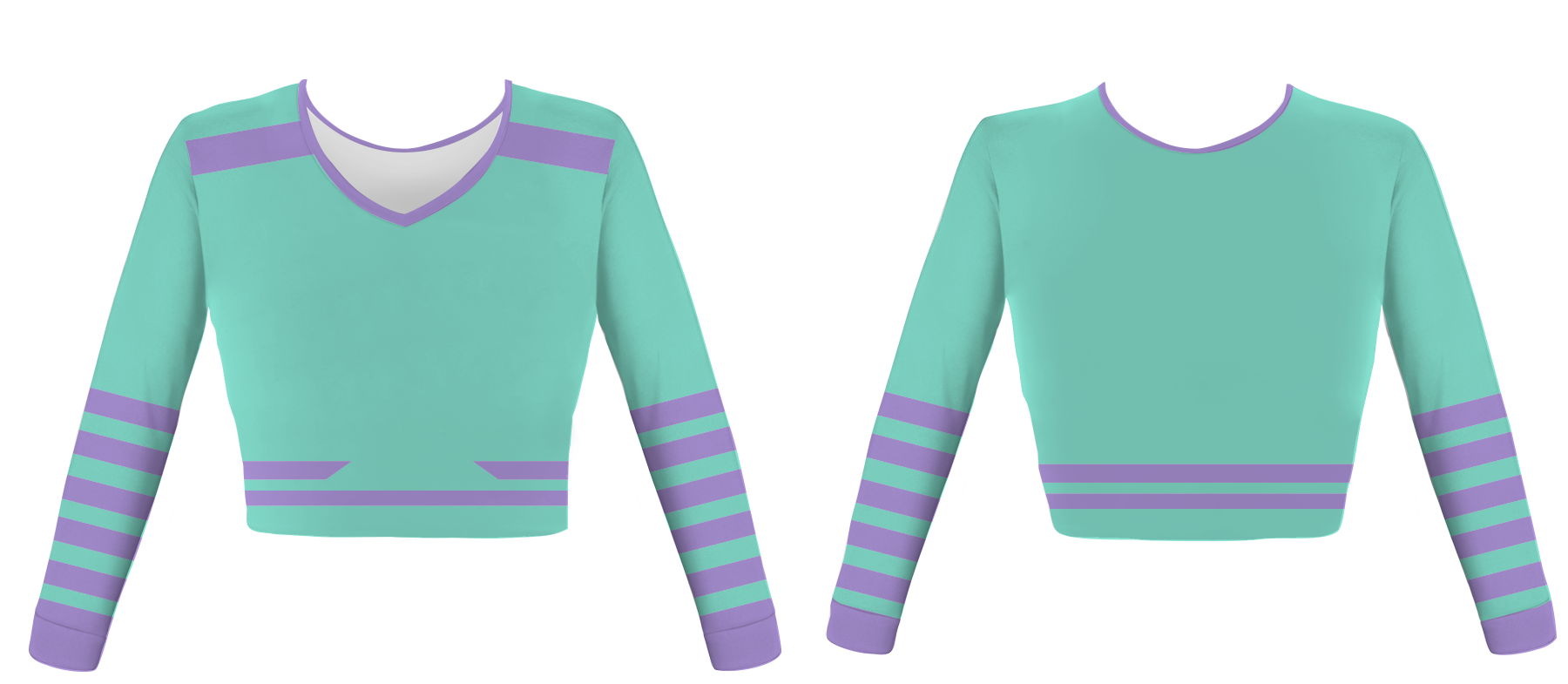 Custom simple lines adult youth unisex cheerleading long sleeve jersey - Jersey