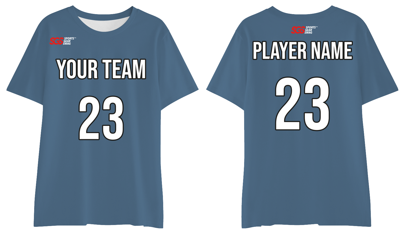 Custom charter blue adult youth unisex short-sleeve comfort t shirt - Jersey