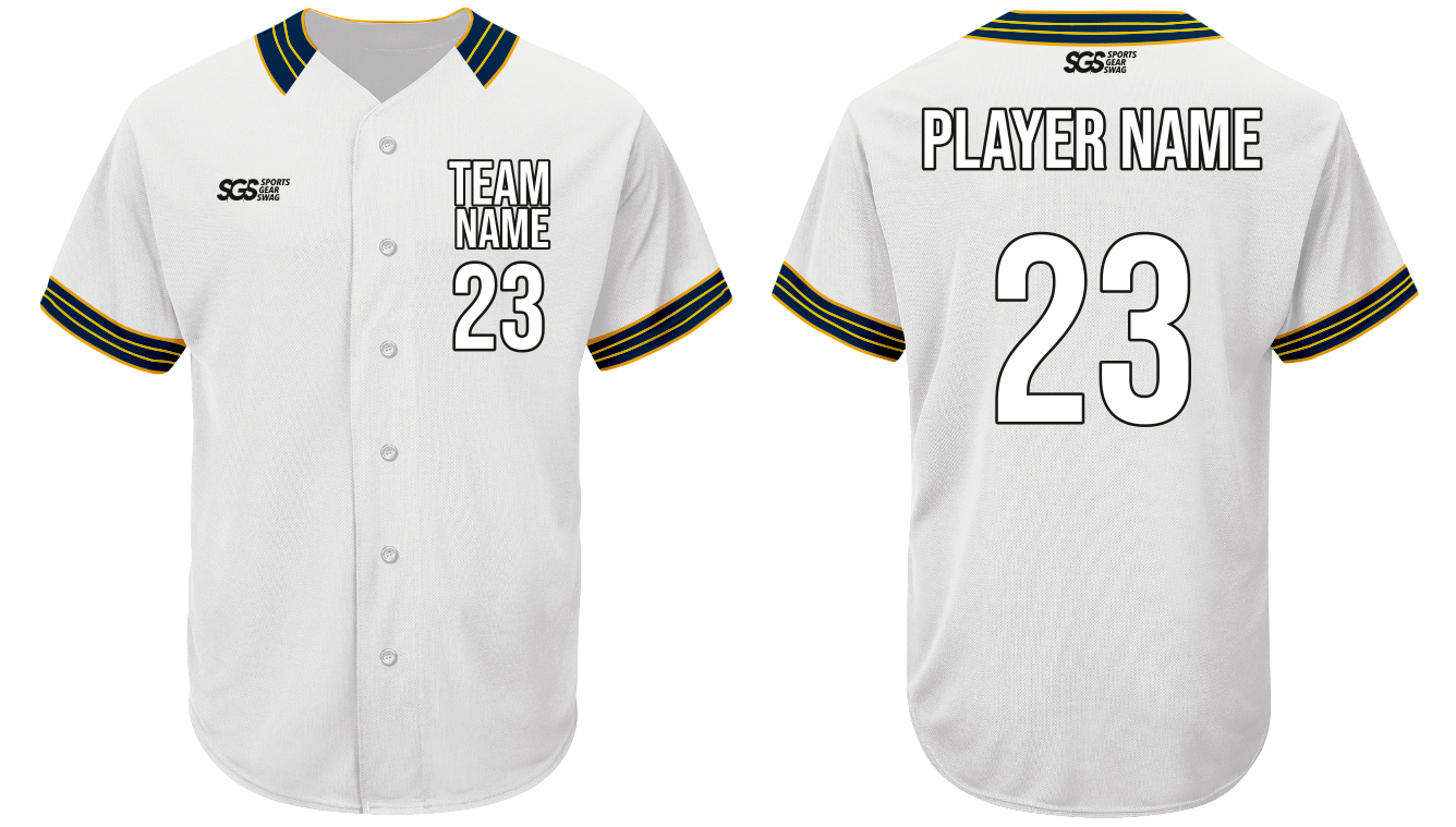 Custom yellow glow sleeve adult youth unisex full buttons softball jersey - Jersey