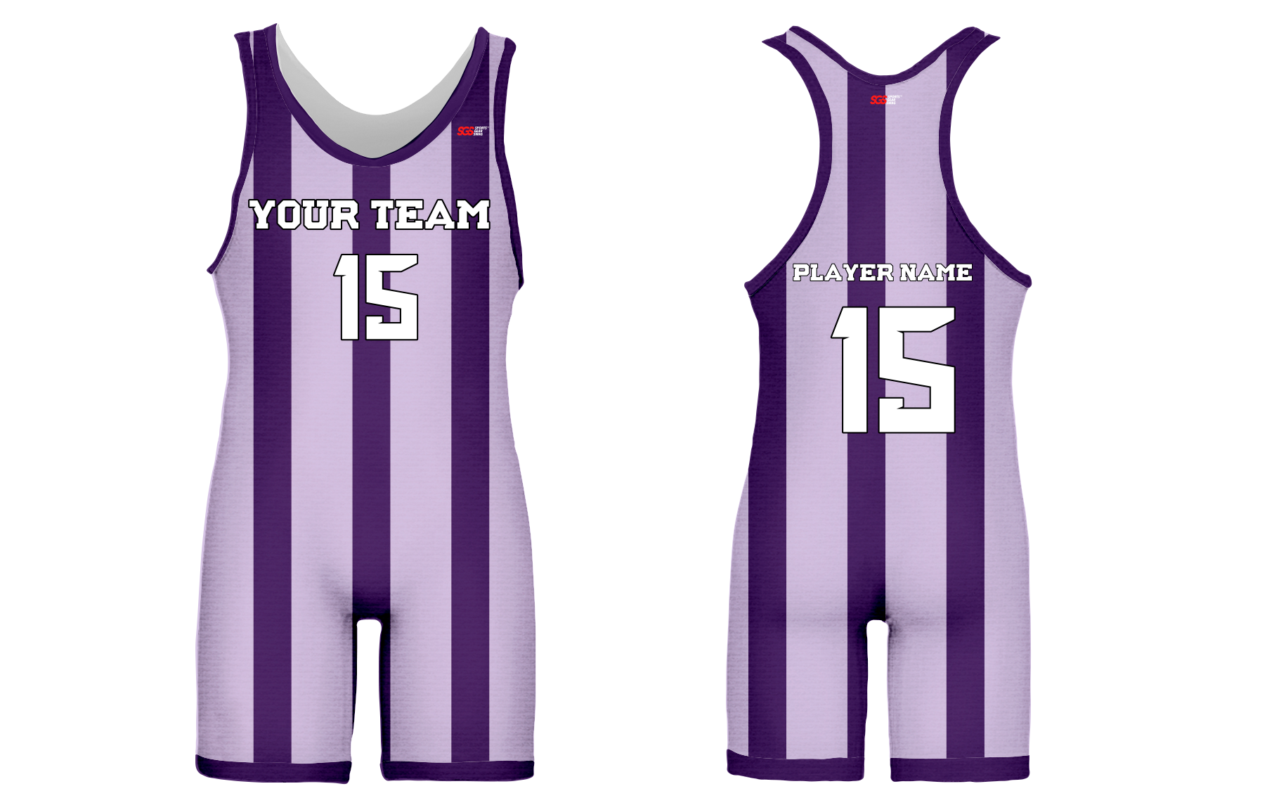 Custom adult youth unisex wrestling thunder strike - Wrestling-singlets