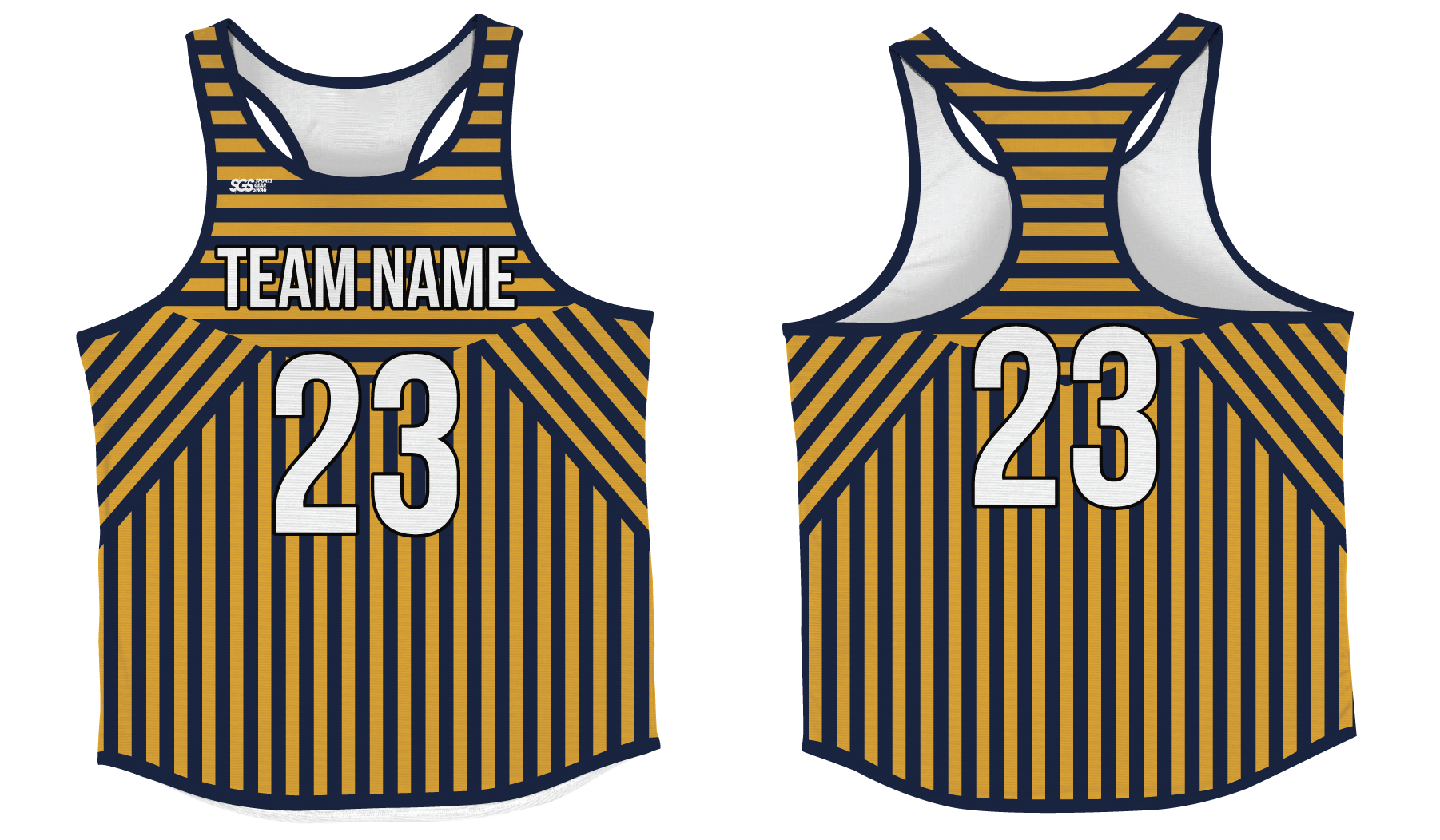 Custom track singlets adult youth unisex stripe symphony - Track-singlets
