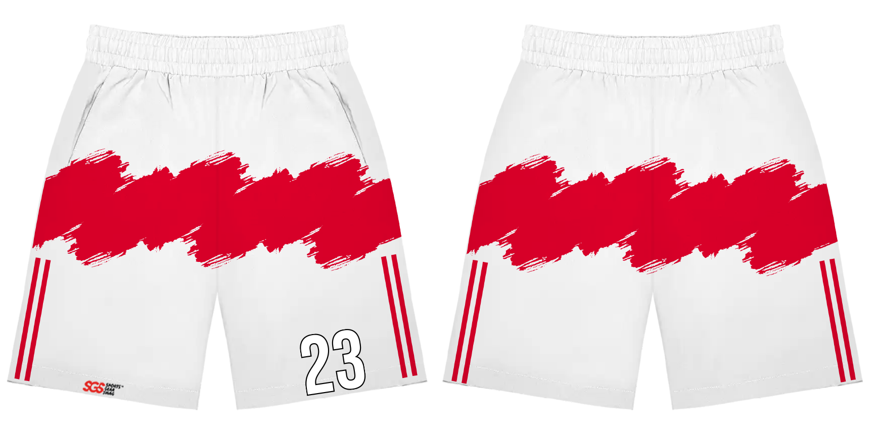Custom training shorts adult youth unisex hand painted - Short
