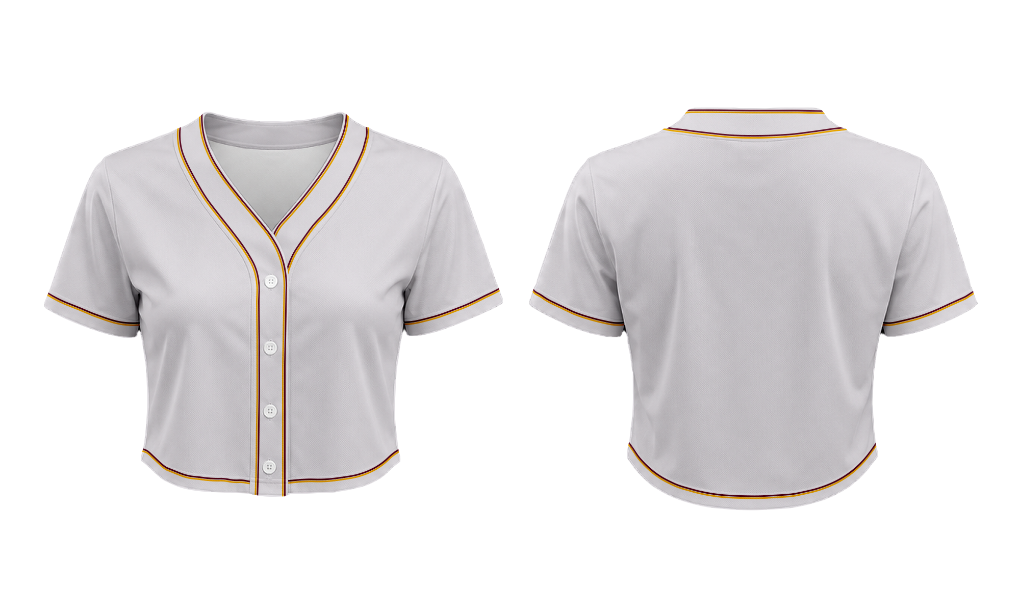 Custom team cropped adult youth unisex baseball jersey - Cropped-baseball-jerseys