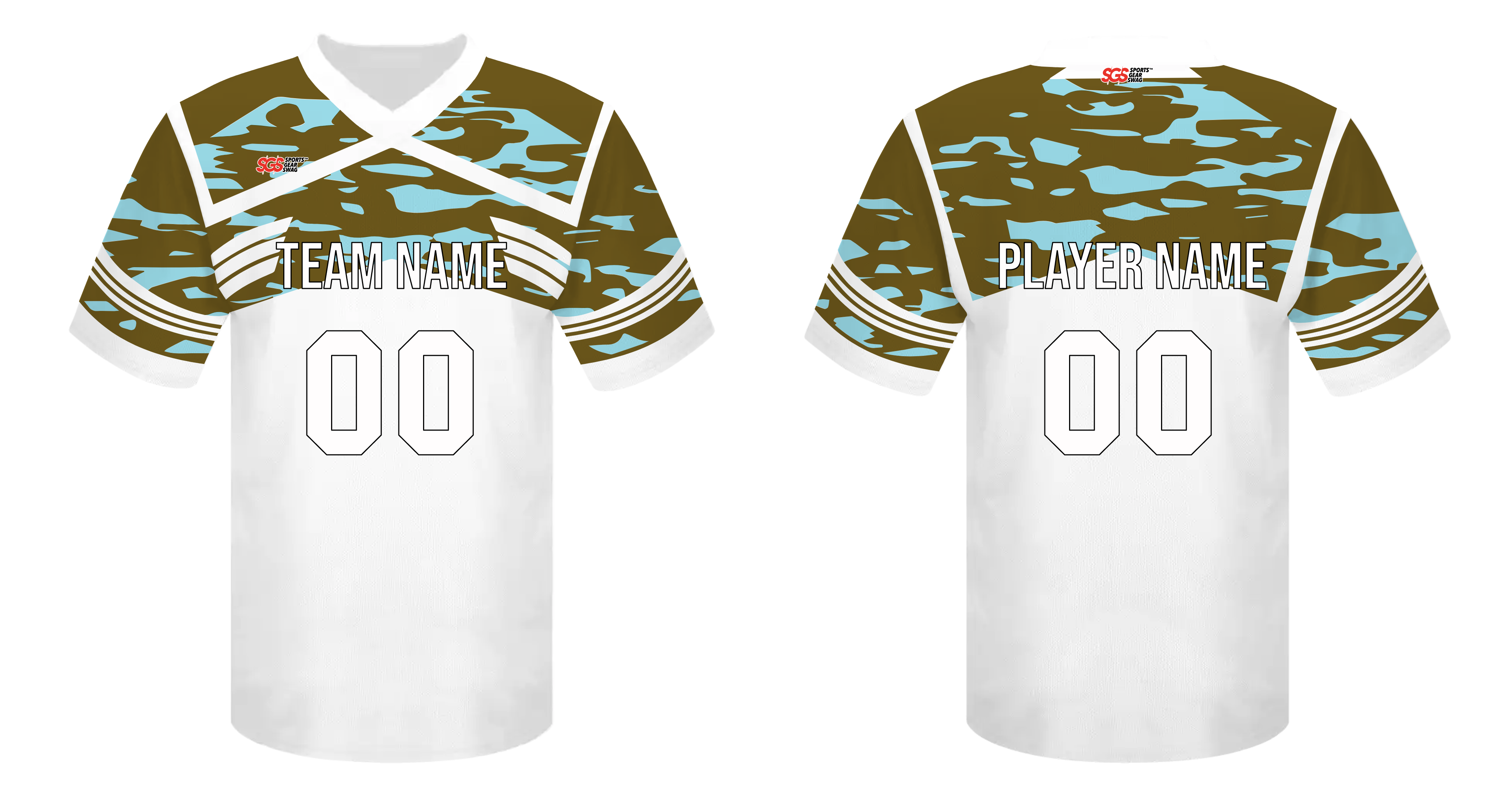 Custom marine camo adult youth unisex football jersey - Jersey
