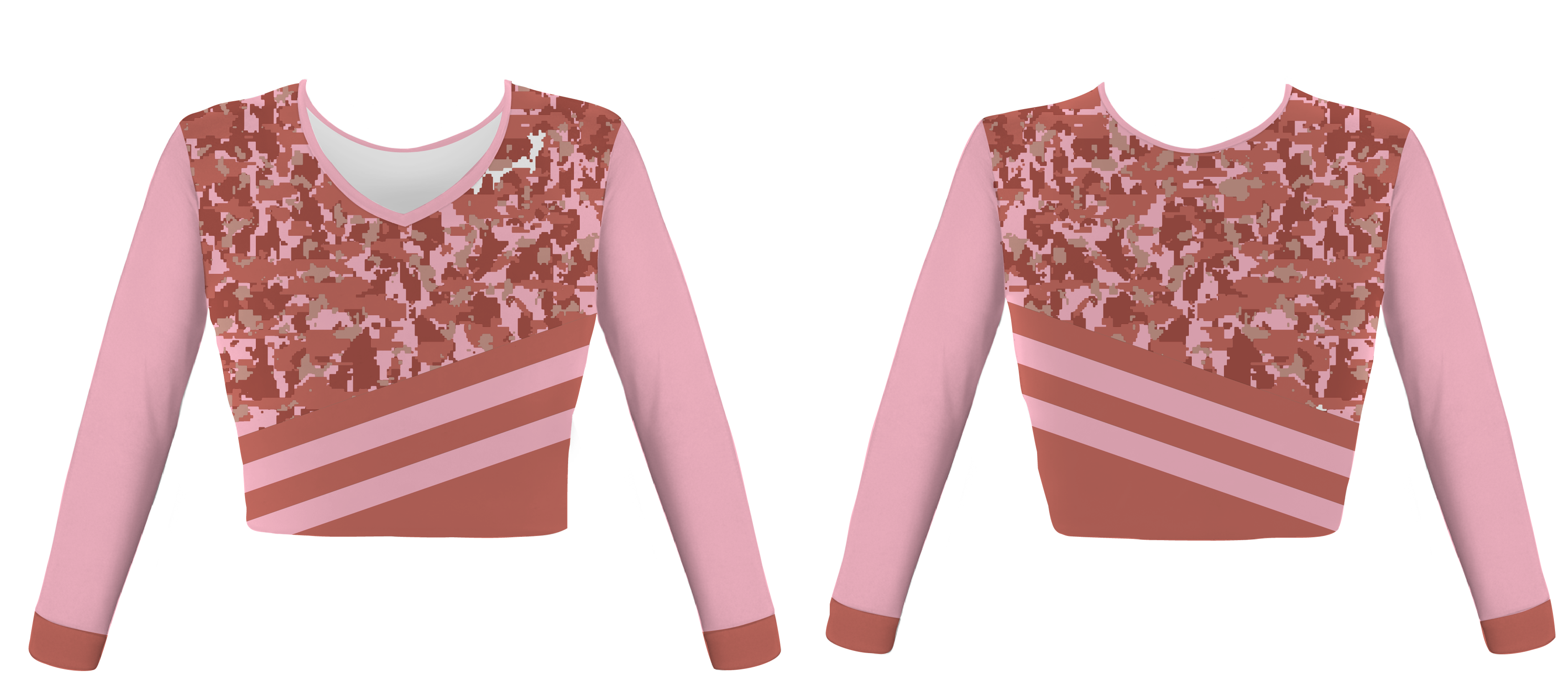 Custom soft camo adult youth unisex cheerleading long sleeve jersey - Jersey