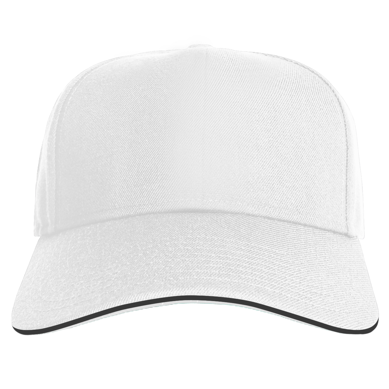 Custom adult youth unisex white cap - Caps