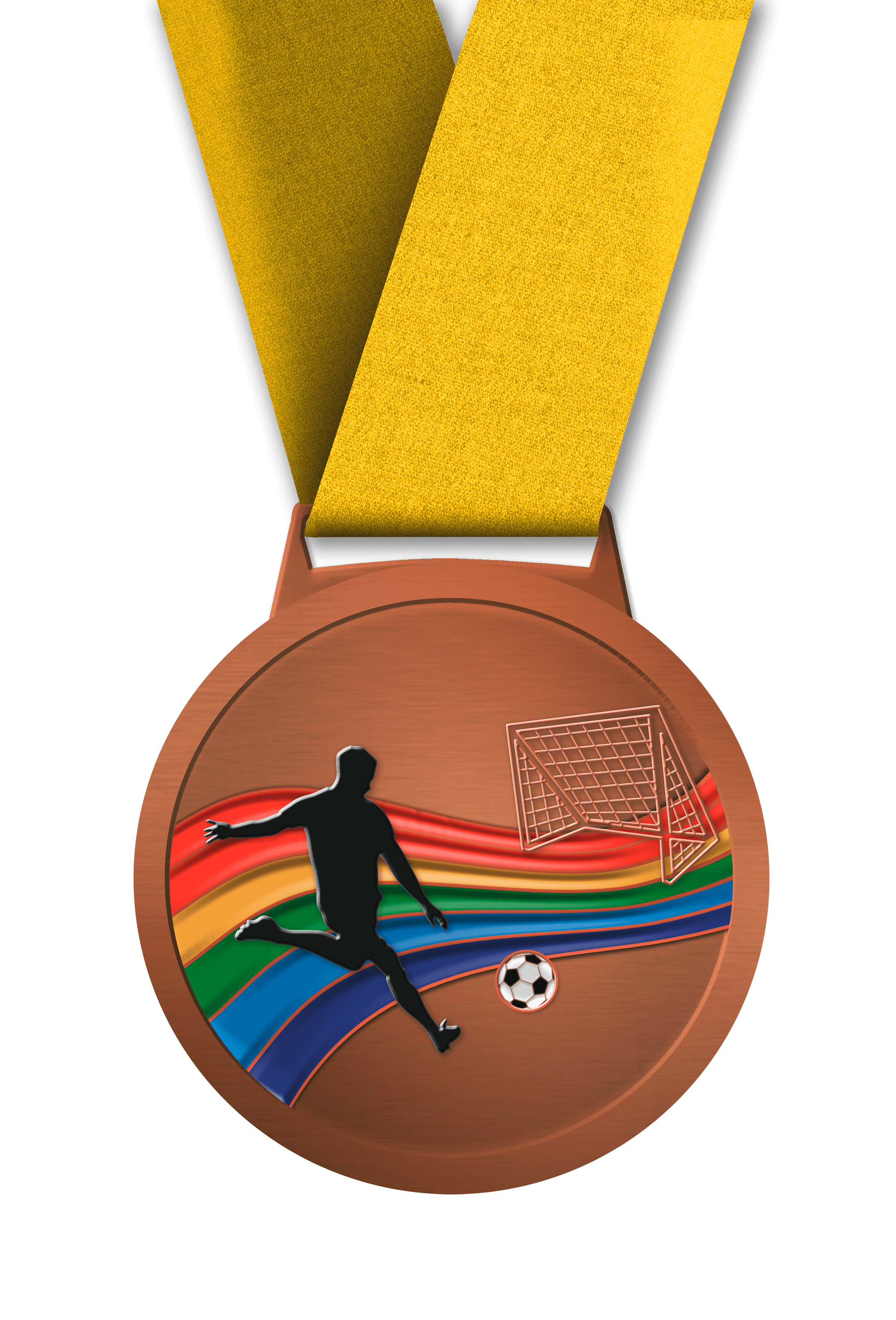 Soccer 2 bronze medal awards - Medals-awards
