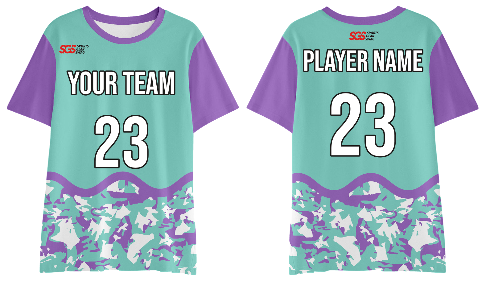 Custom short sleeve shirts adult youth unisex mystic wave - Jersey